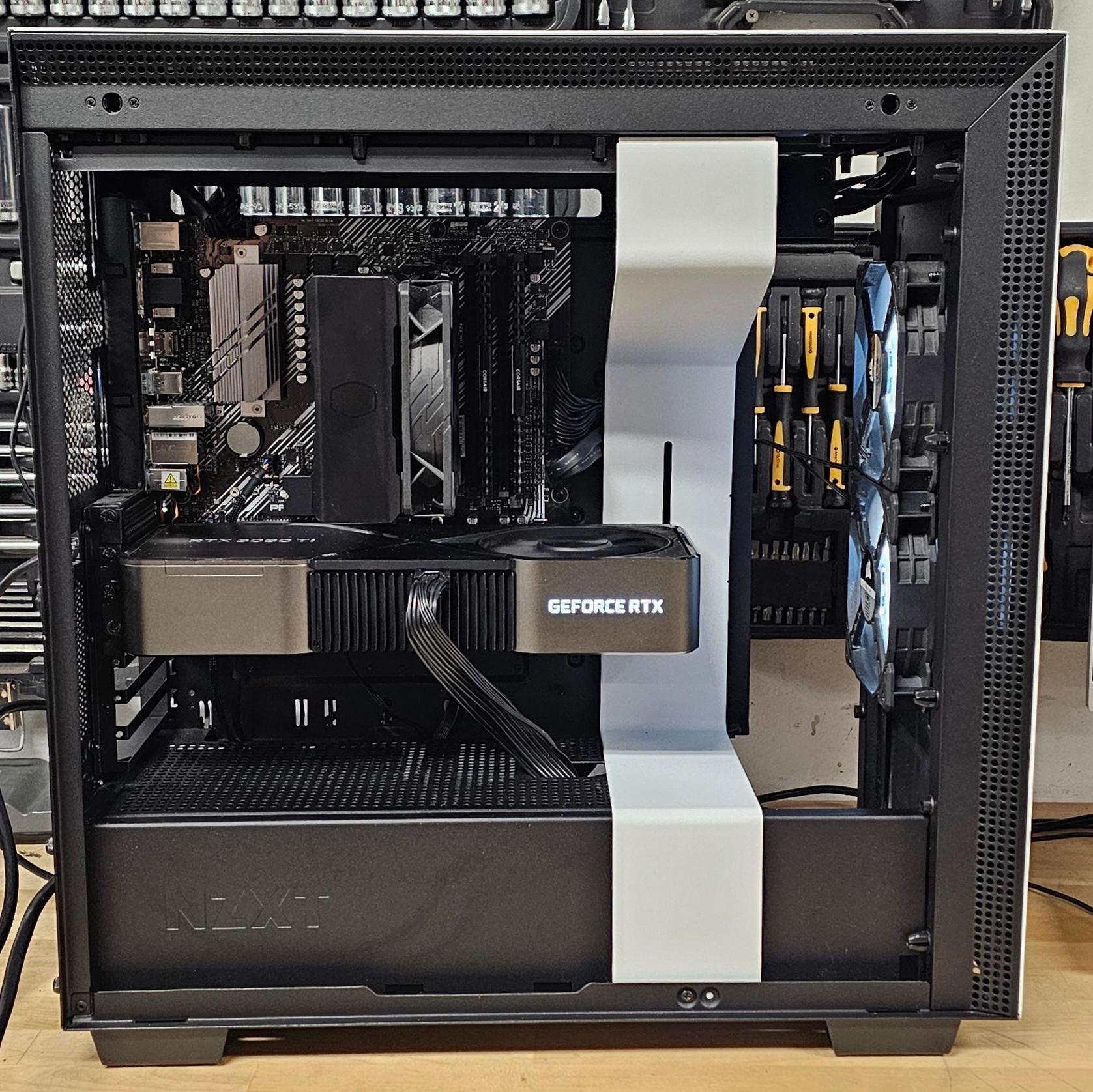 NZXT PC Case with Tempered Glass Side Panel and Front Mesh