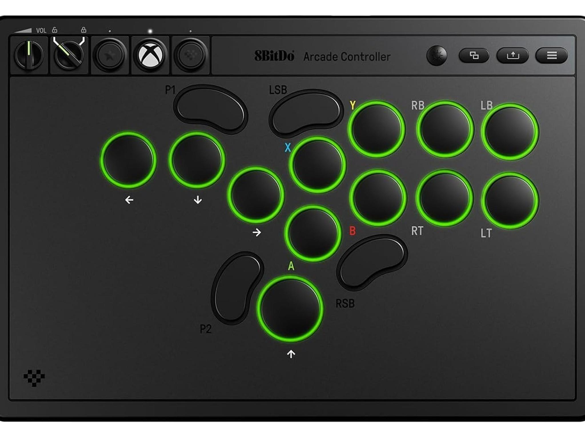 8BitDo All-Button Arcade Controller for PC & Xbox