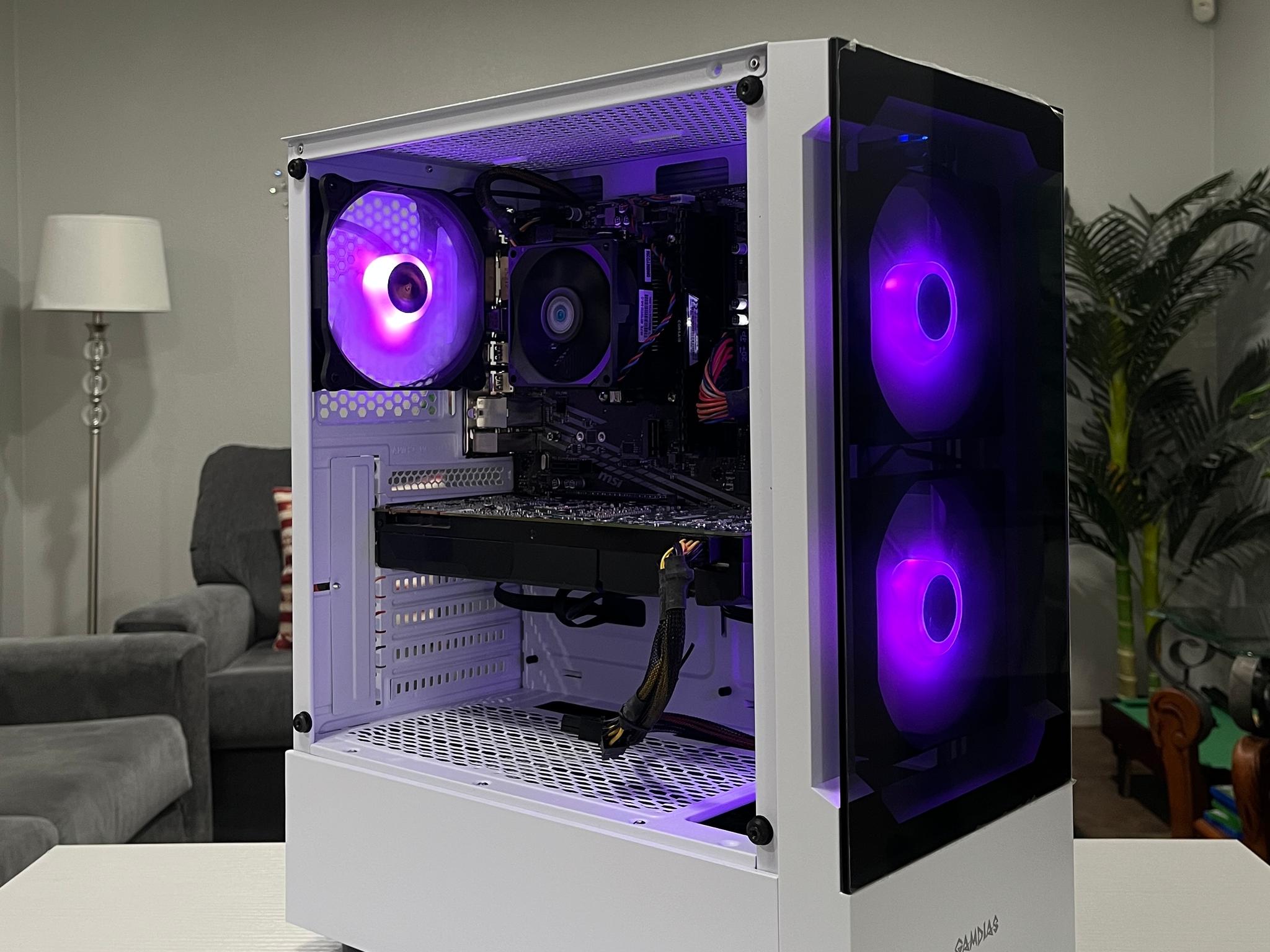 GTX 1080 8GB, Ryzen 5 2600X, 8GB RAM | White RGB Gaming Computer/PC