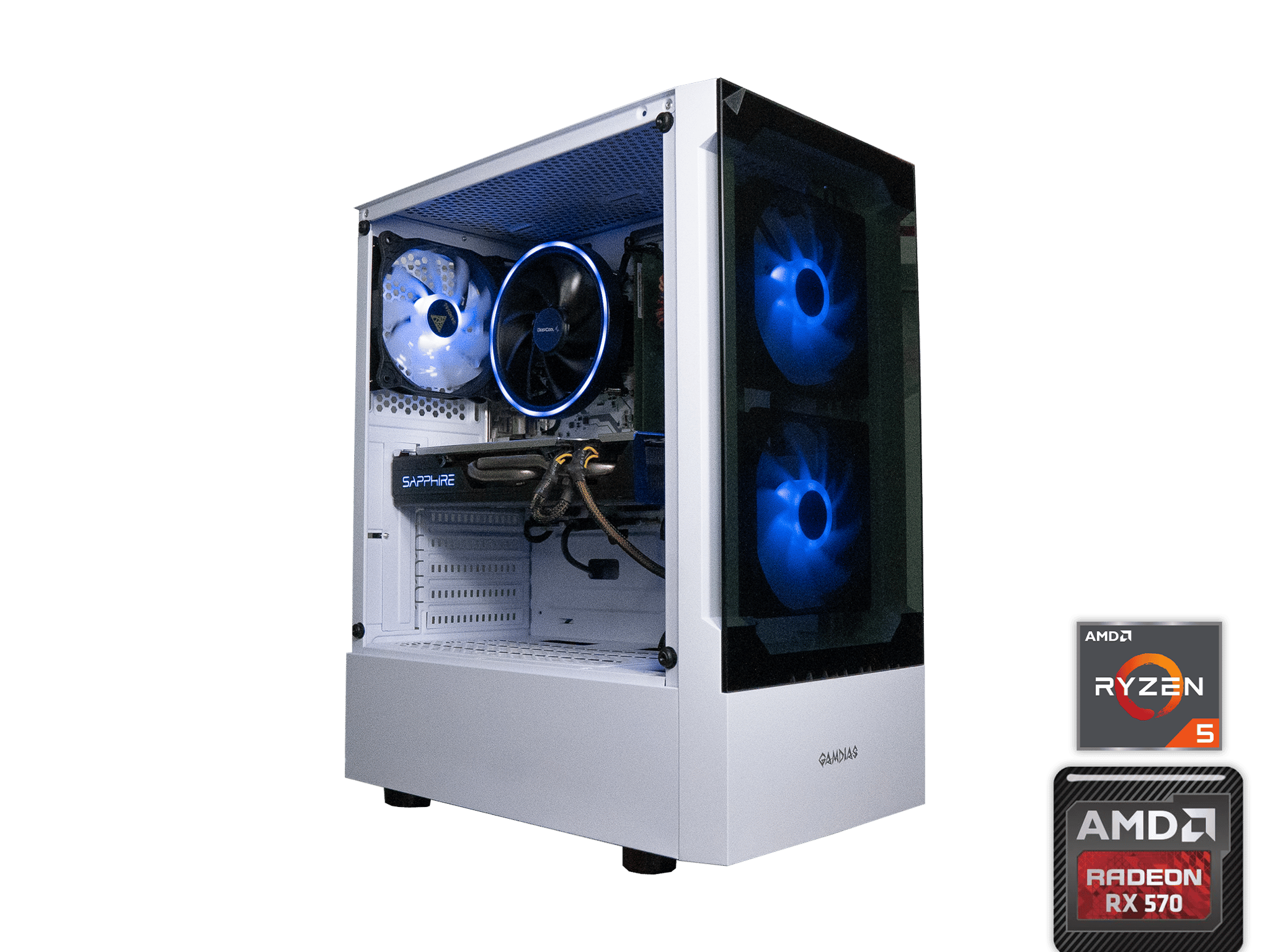 🧊🧊 BUDGET - FORTNITE Ready GAMING PC | RYZEN 5 1500X | Radeon NITRO+ RX 570 | 16GB DDR4 RAM | 1.25TB