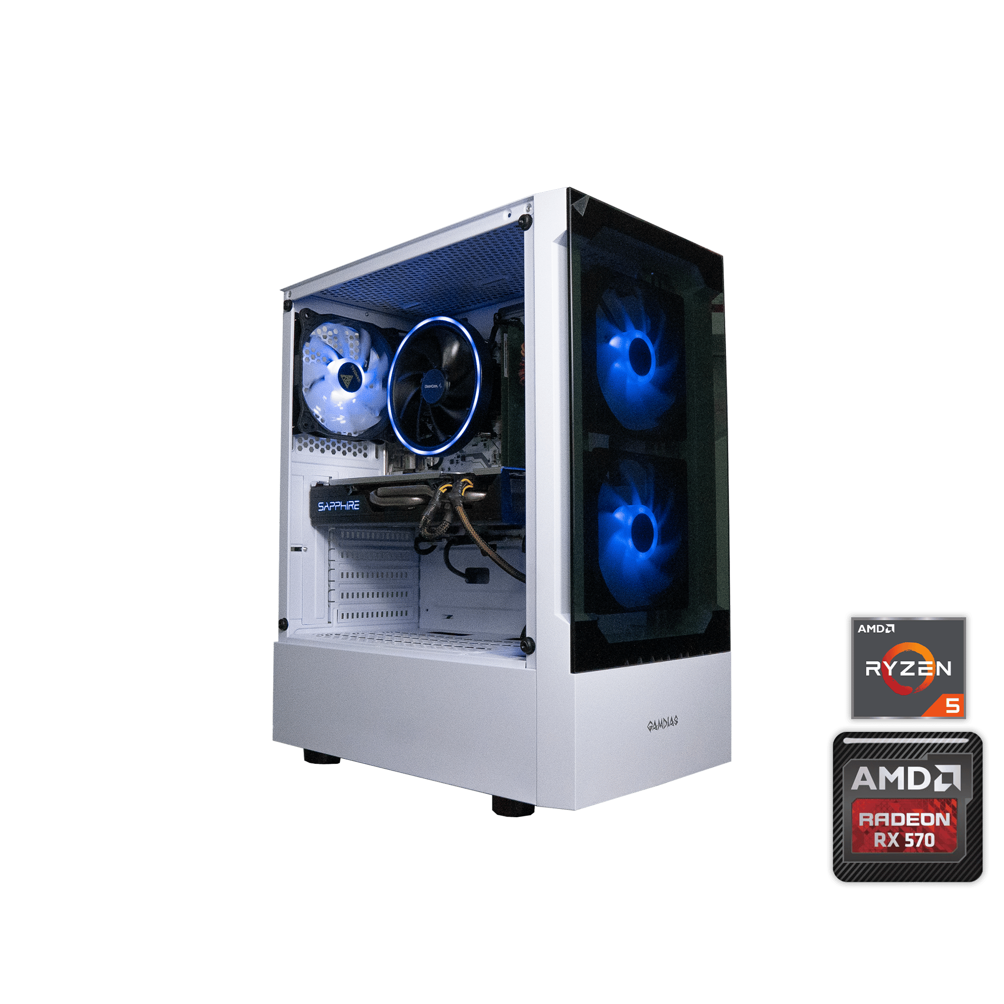 🧊🧊 BUDGET - FORTNITE Ready GAMING PC | RYZEN 5 1500X | Radeon NITRO+ RX 570 | 16GB DDR4 RAM | 1.25TB
