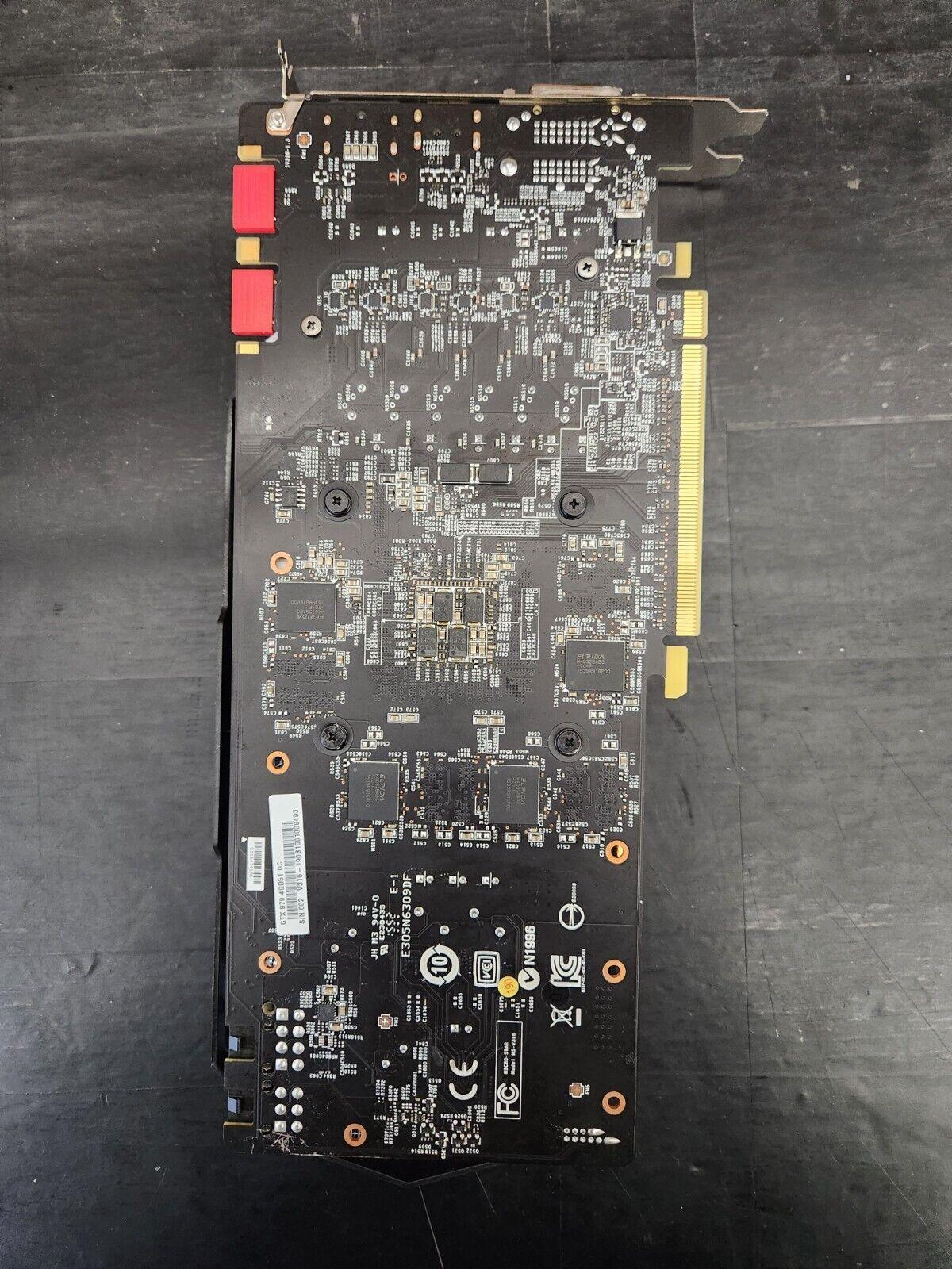 MSI GeForce GTX 970 4GB GDDR5 PCIE Graphics Card - DVI, HDMI, DisplayPort