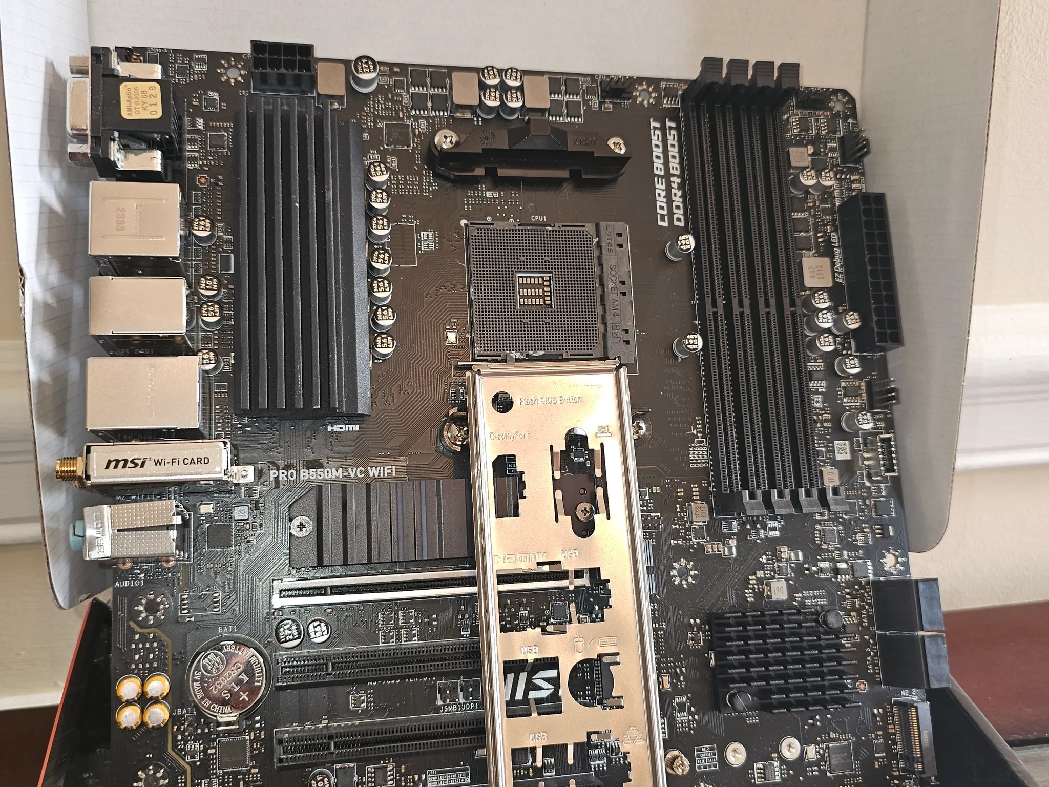 FUNCTIONAL - MSI PRO B550M-VC Wifi - Heavily Used