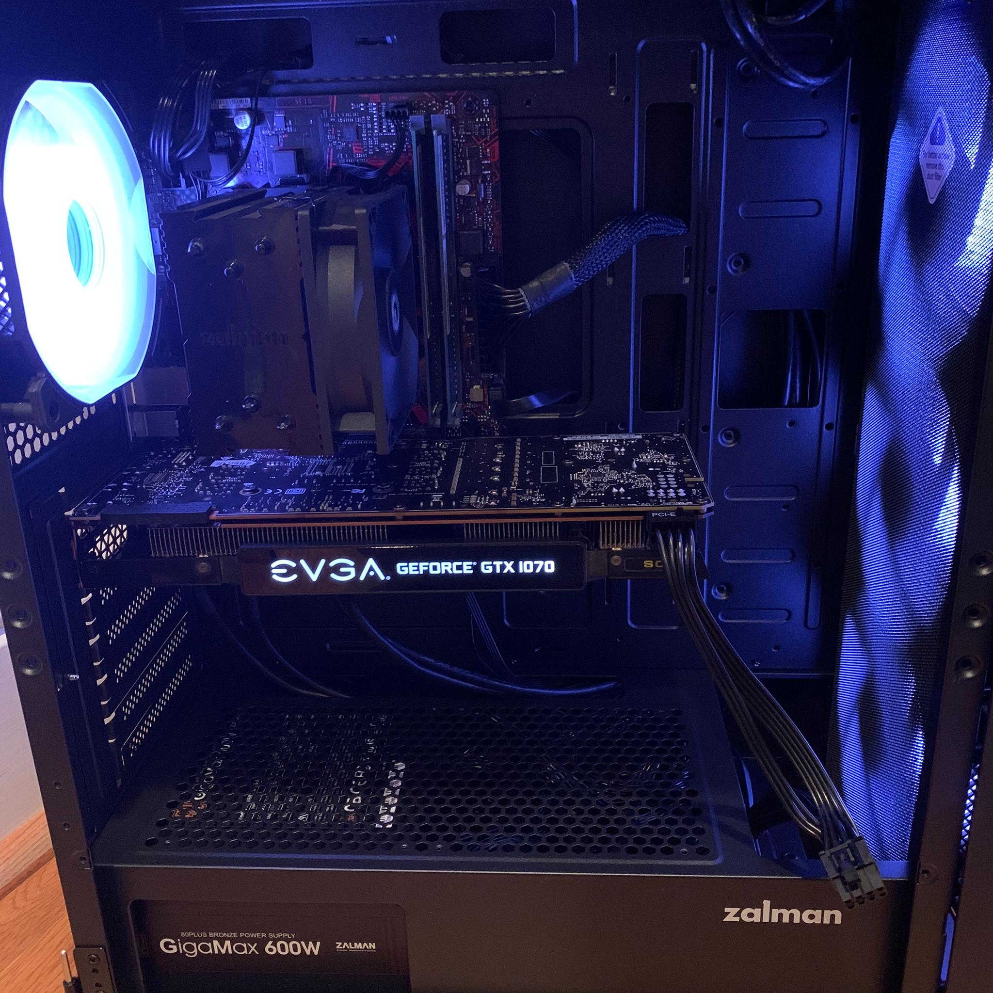 NVIDIA GTX 1070 i5 8400 CUSTOM GAMING PC 16GB DDR4 512GB SSD RGB WINDOWS 10 INSTALLED