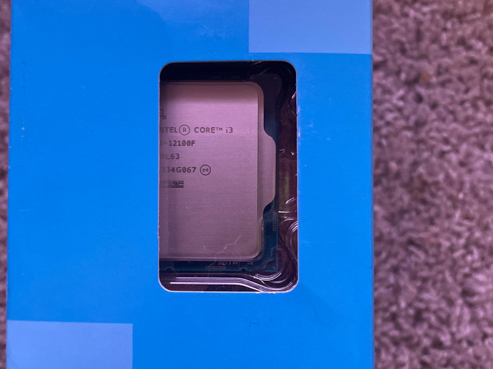 12th Gen Intel i3-12100f, LGA1700 socket