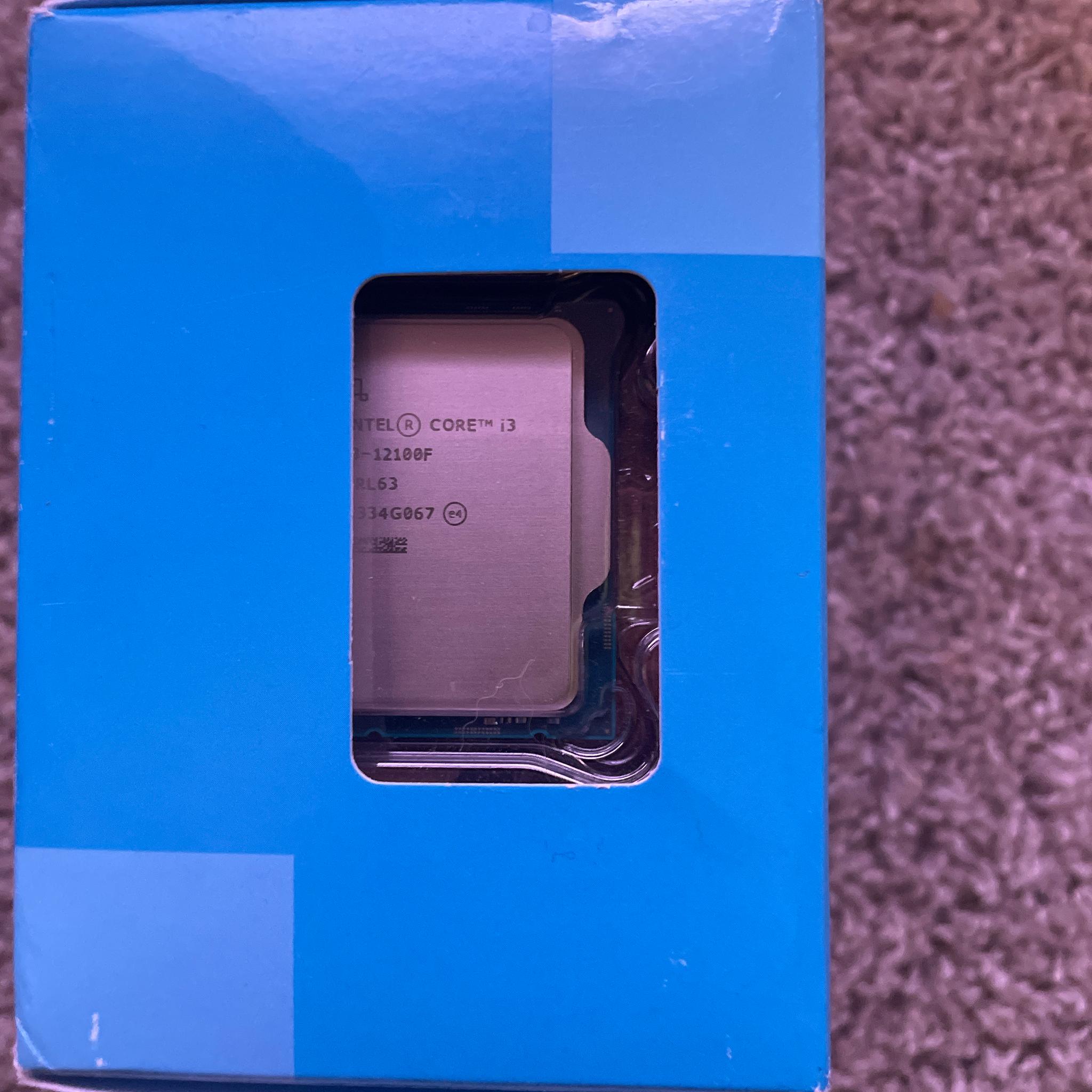 12th Gen Intel i3-12100f, LGA1700 socket