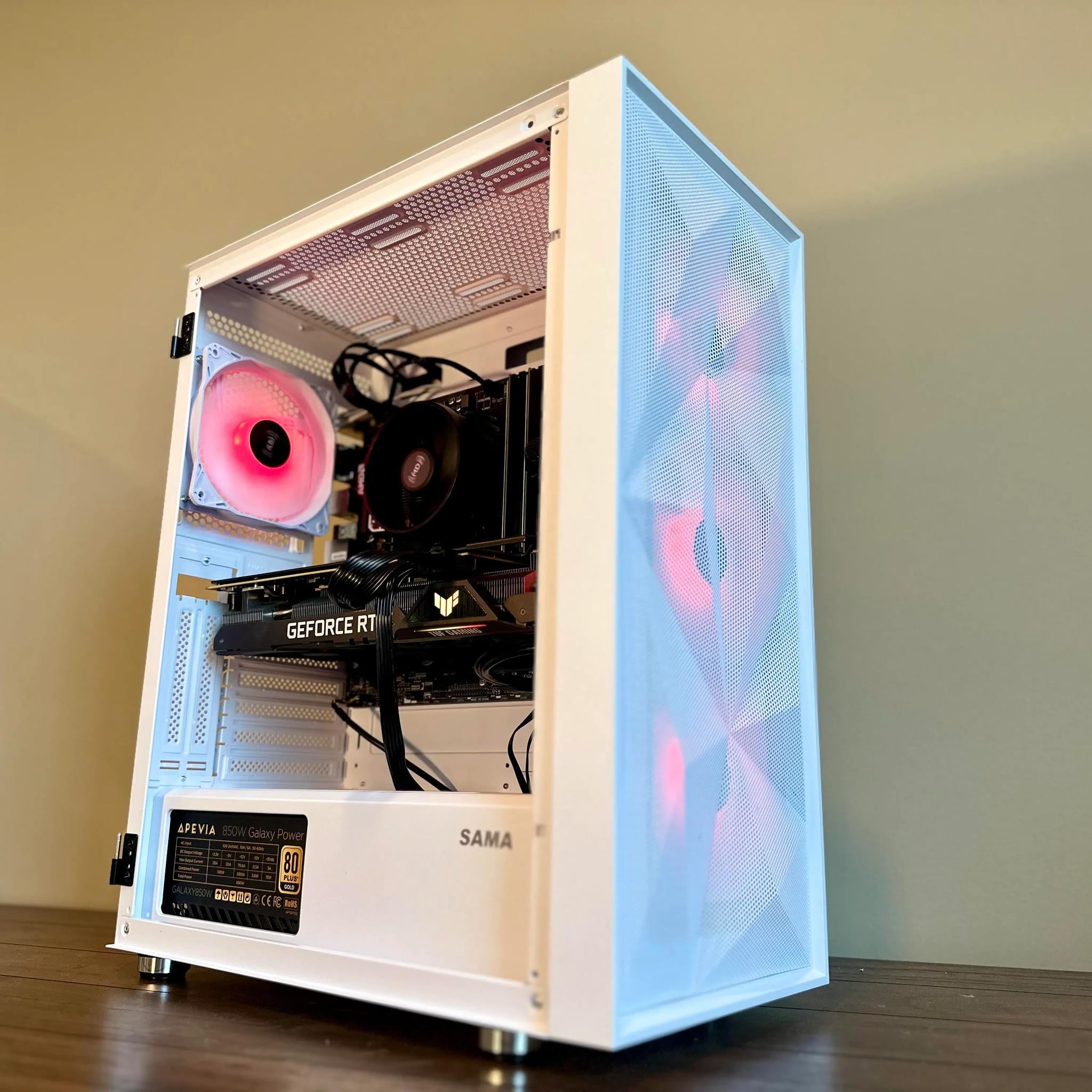 White Gaming PC | RTX 3070, Ryzen 5 5600X, 1TB SSD, 16GB 3200HMz RAM