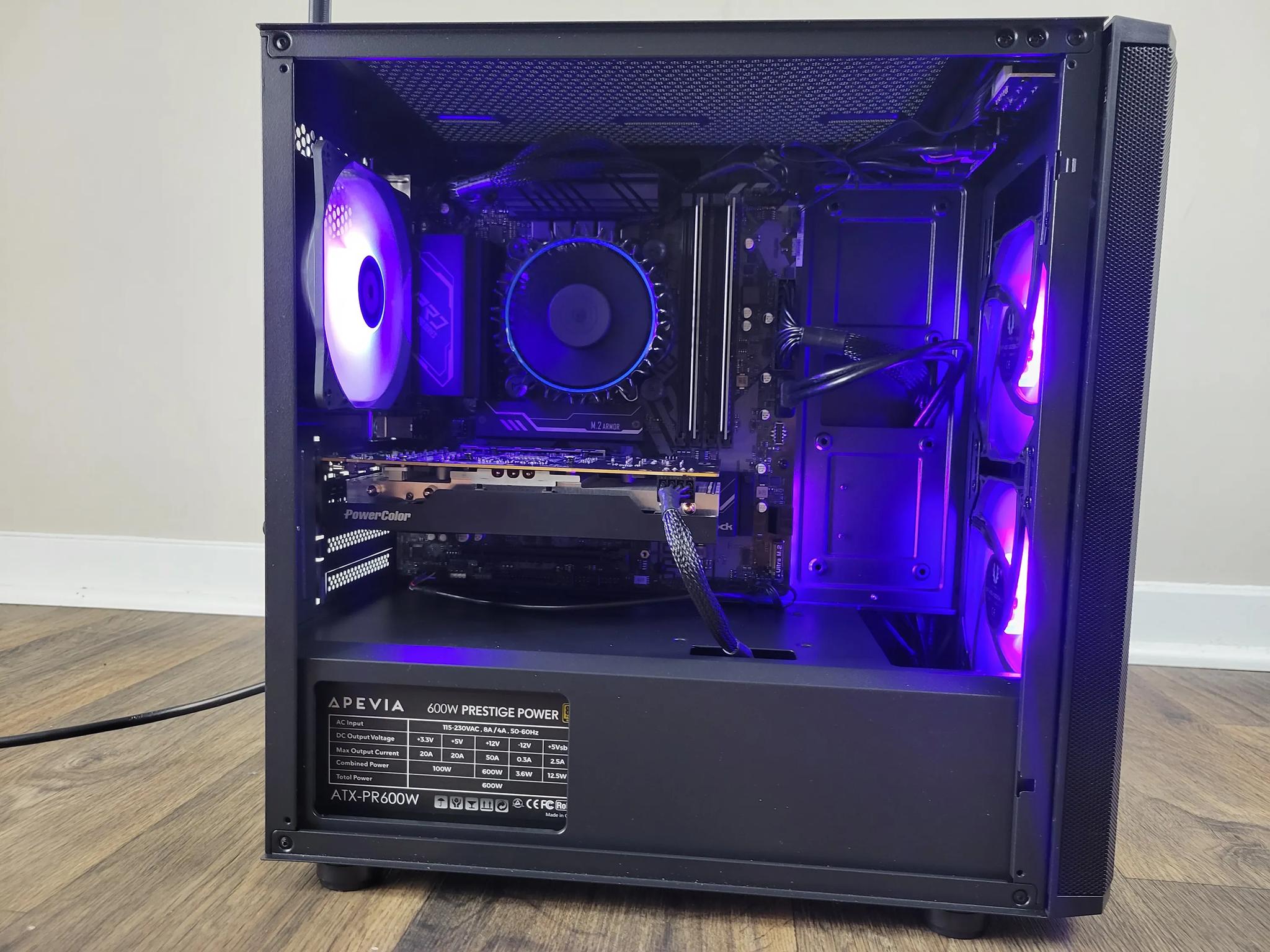 1080p Gaming Desktop PC, Intel i3 12100f, AMD RX 6600, 1TB SSD, 16GB DDR4 + STARFIELD