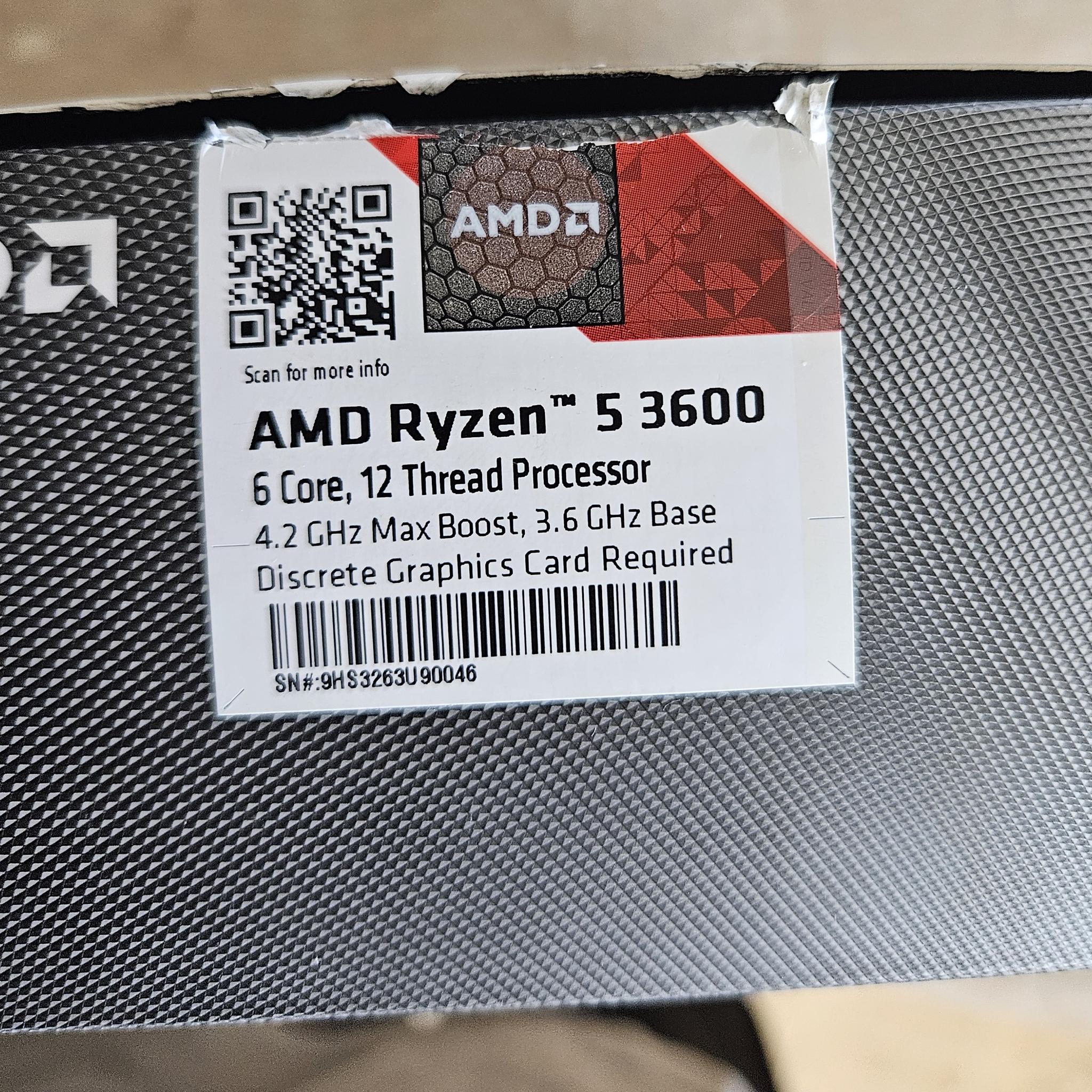 AMD Ryzen 5 3600