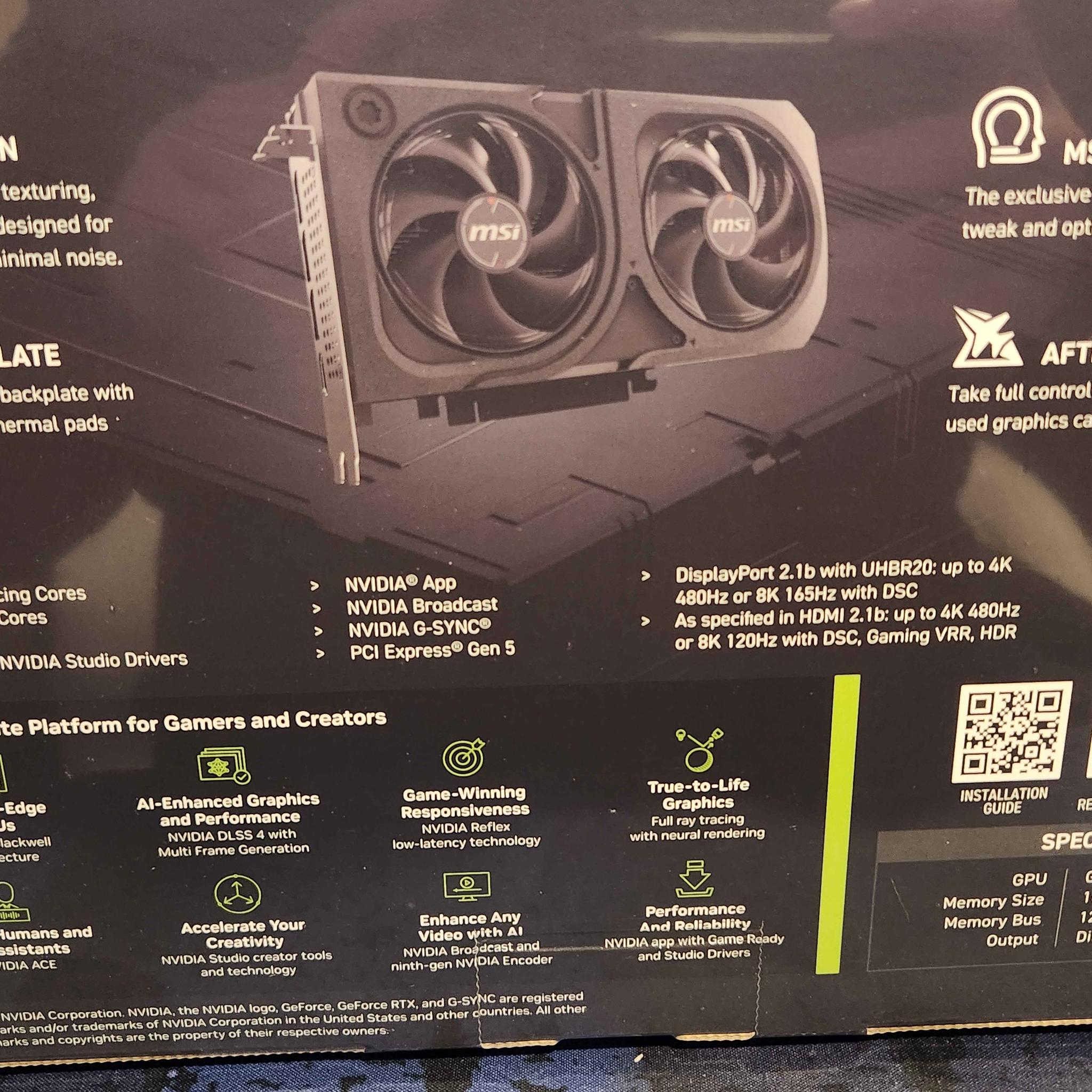 MSI GeForce RTX 5060 Ti 16G SHADOW 2X OC