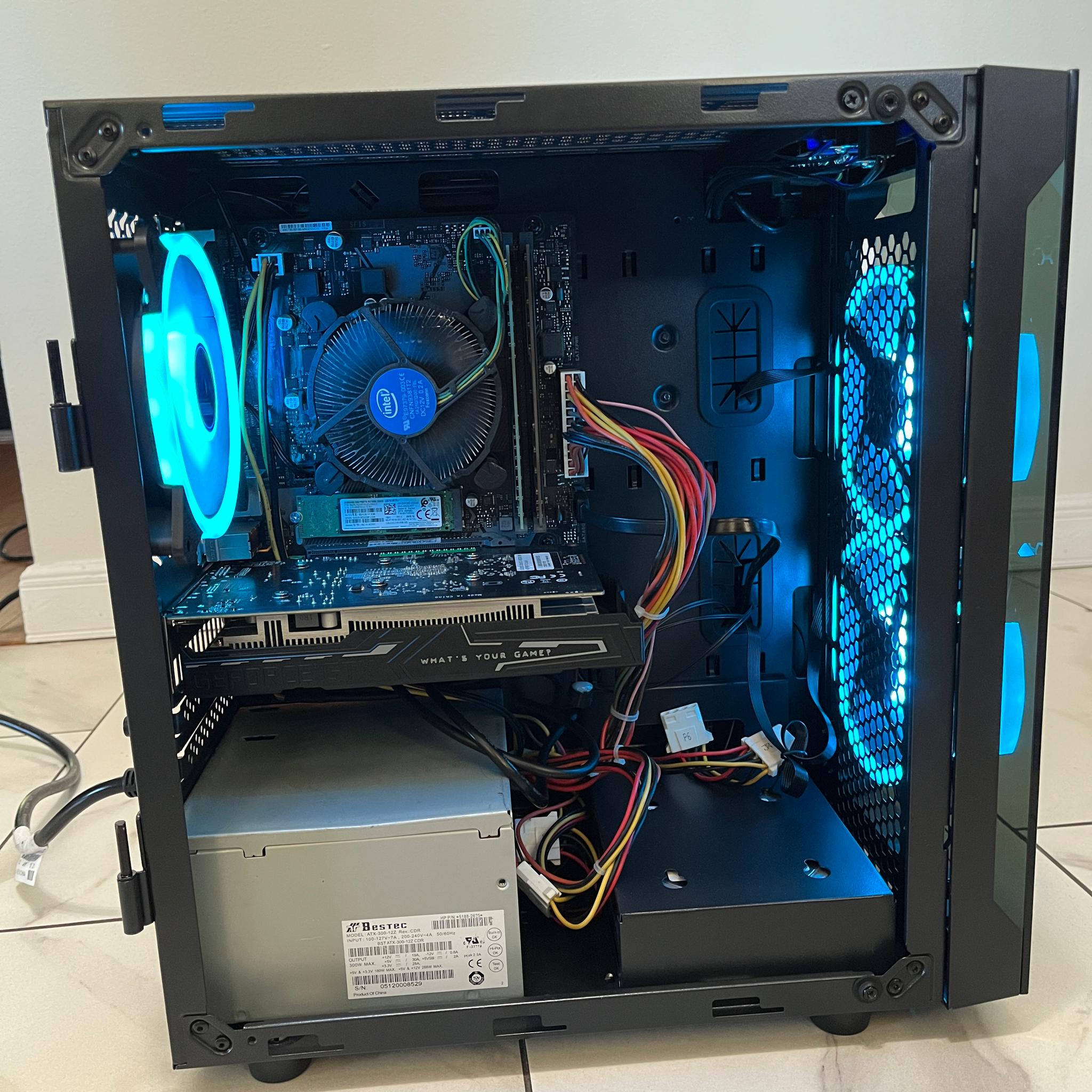 NVIDIA GTX 1650, Intel Core i3-8100, 16GB RAM, 4.2TB Storage, Gaming PC w/ Wi-Fi, BT & RGB Remote
