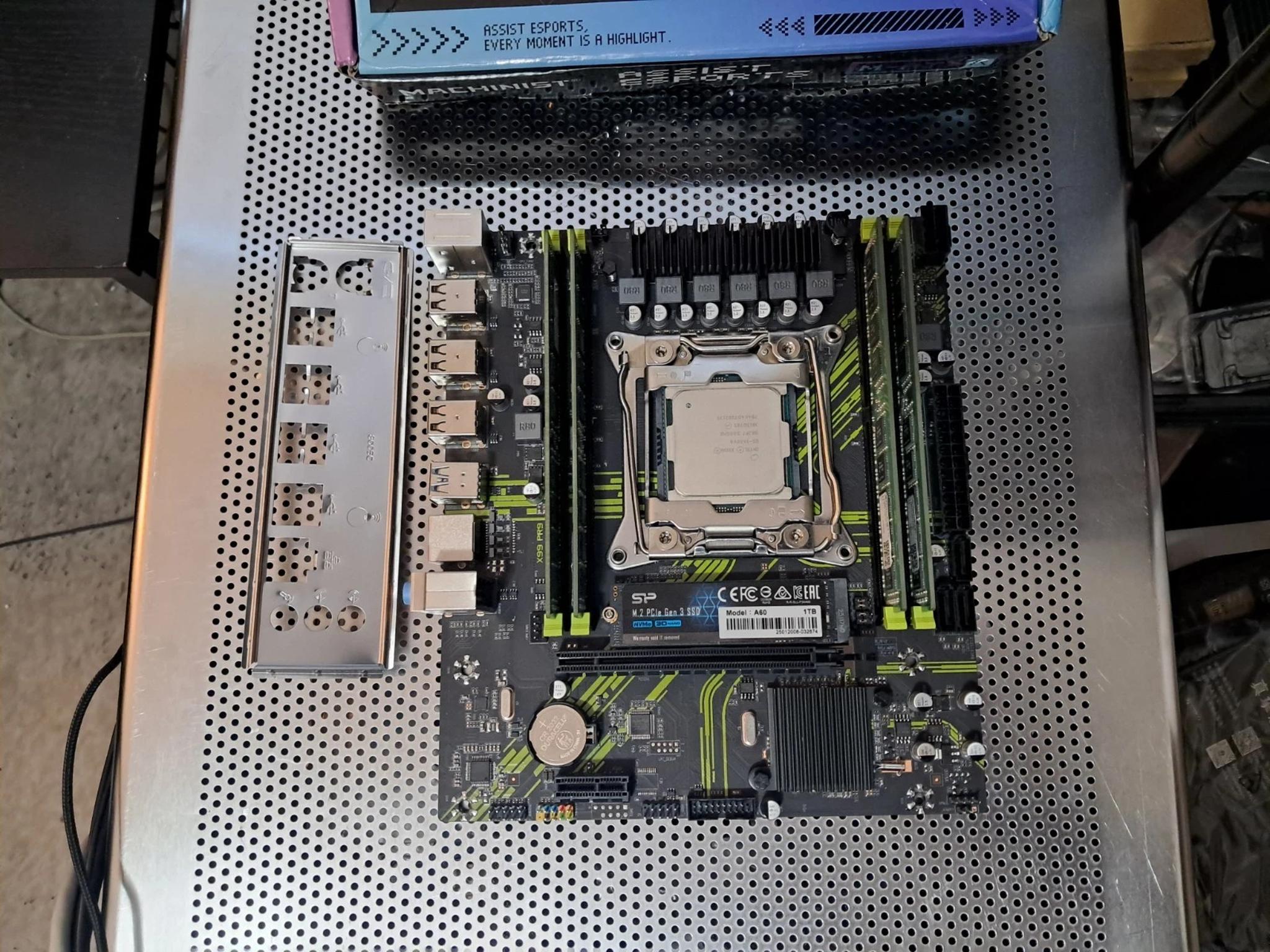 Motherboard CPU RAM SSD combo w/ Windows 11 | 6-core/12-thread Xeon | X99 | 32GB DDR4 | 1TB SSD