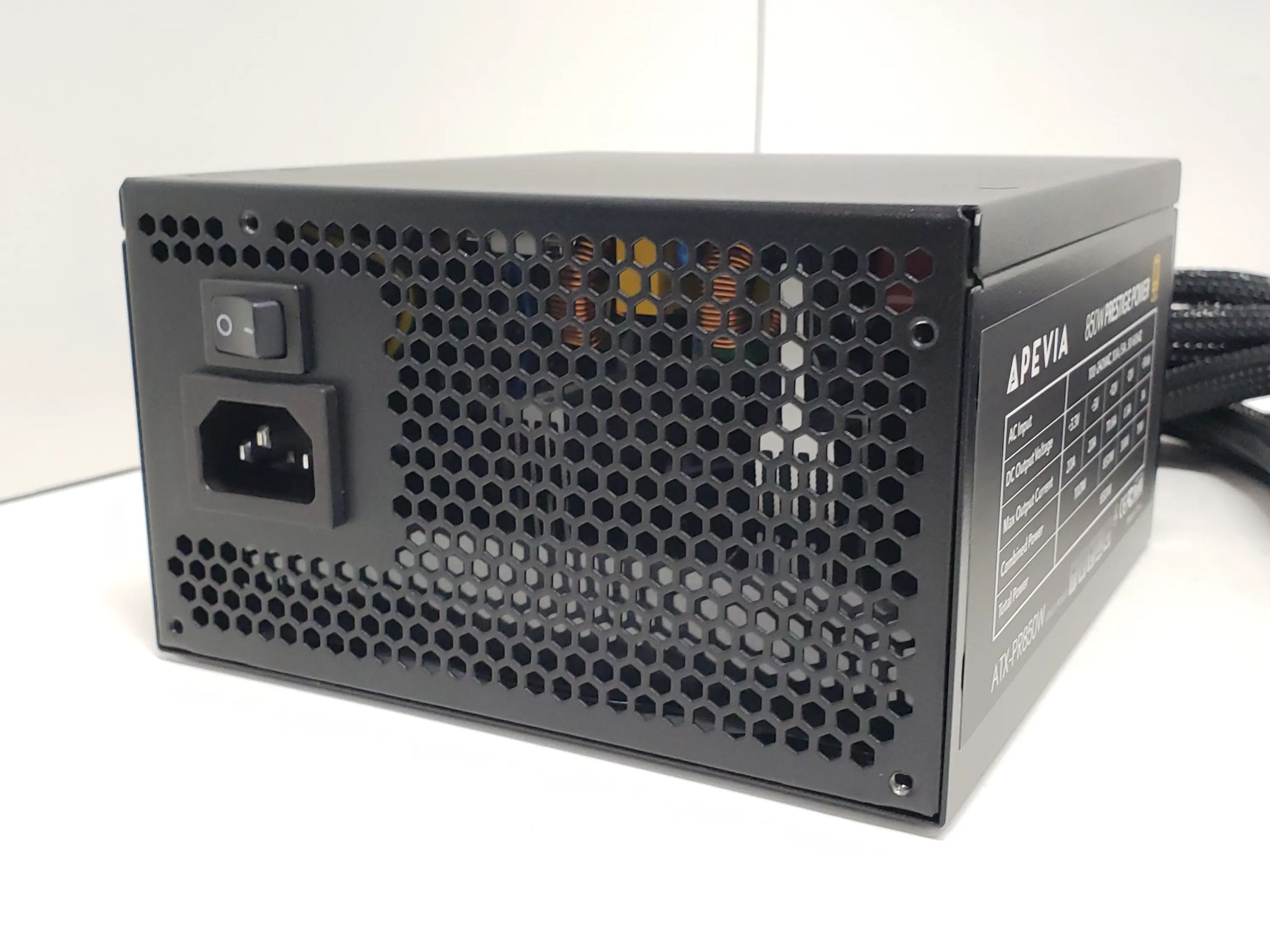 Apevia 850W, 80+G, 600W 12VHPWR, Apevia Prestige Power ATX 3.0/PCIE5.0, ATX power supply