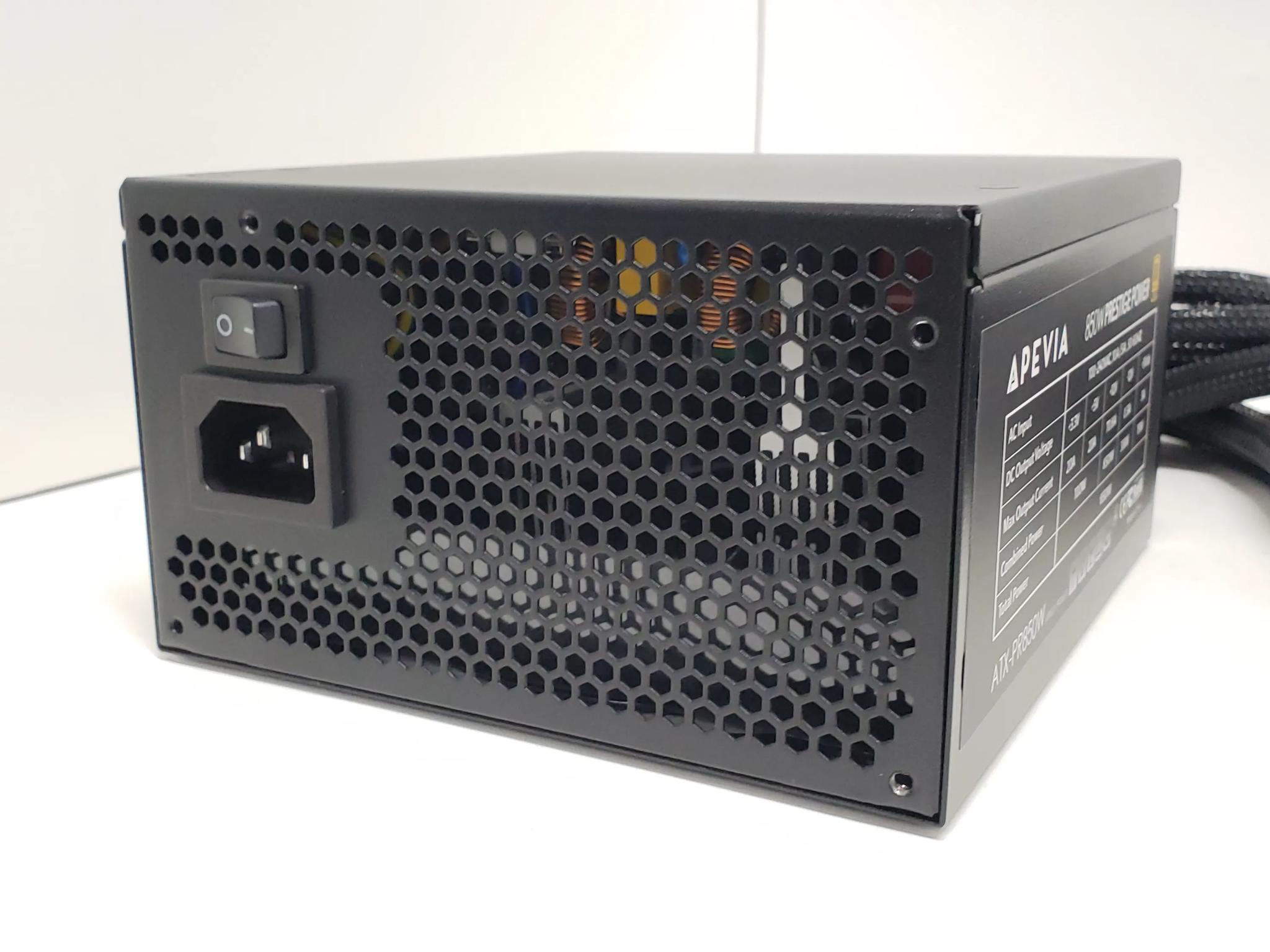 Apevia 850W, 80+G, 600W 12VHPWR, Apevia Prestige Power ATX 3.0/PCIE5.0, ATX power supply