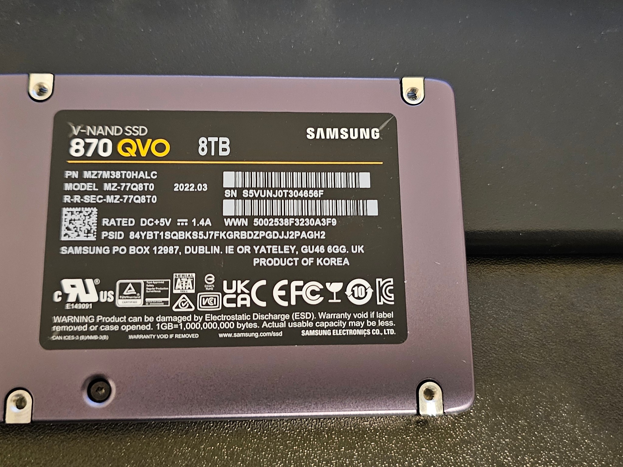 Samsung 870 QVO SSD 8TB
