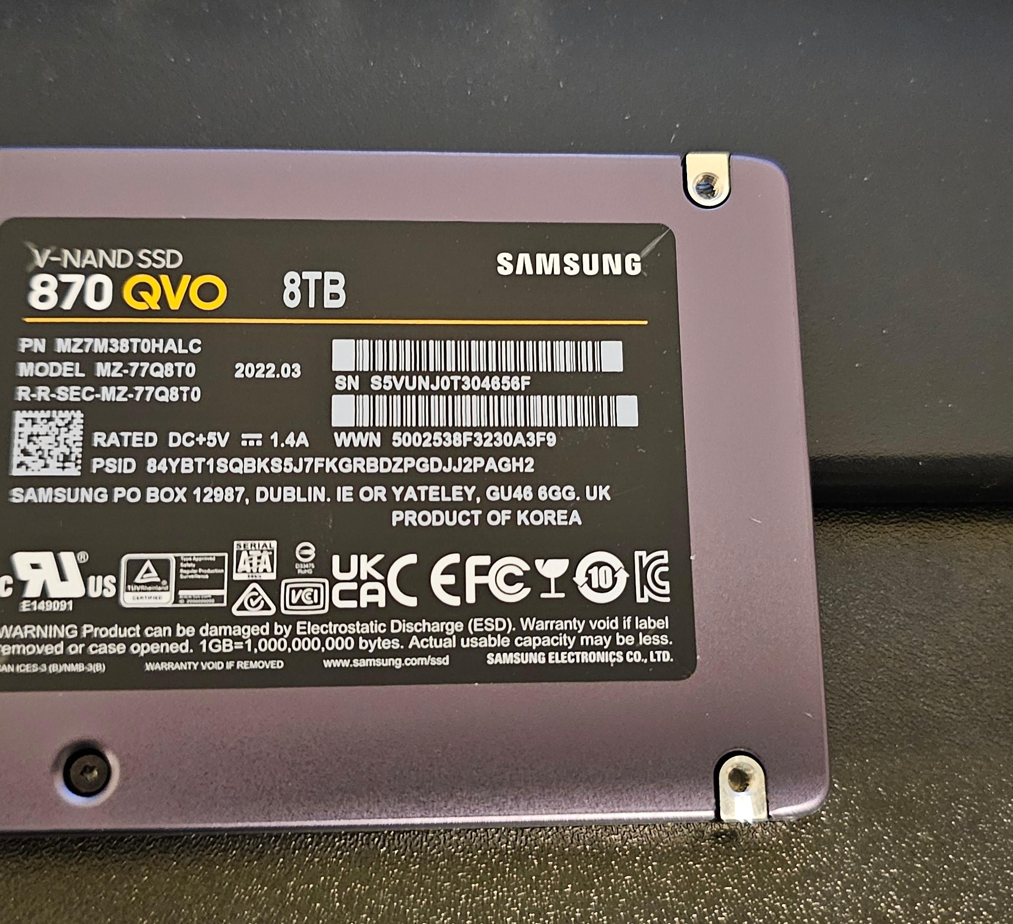 Samsung 870 QVO SSD 8TB
