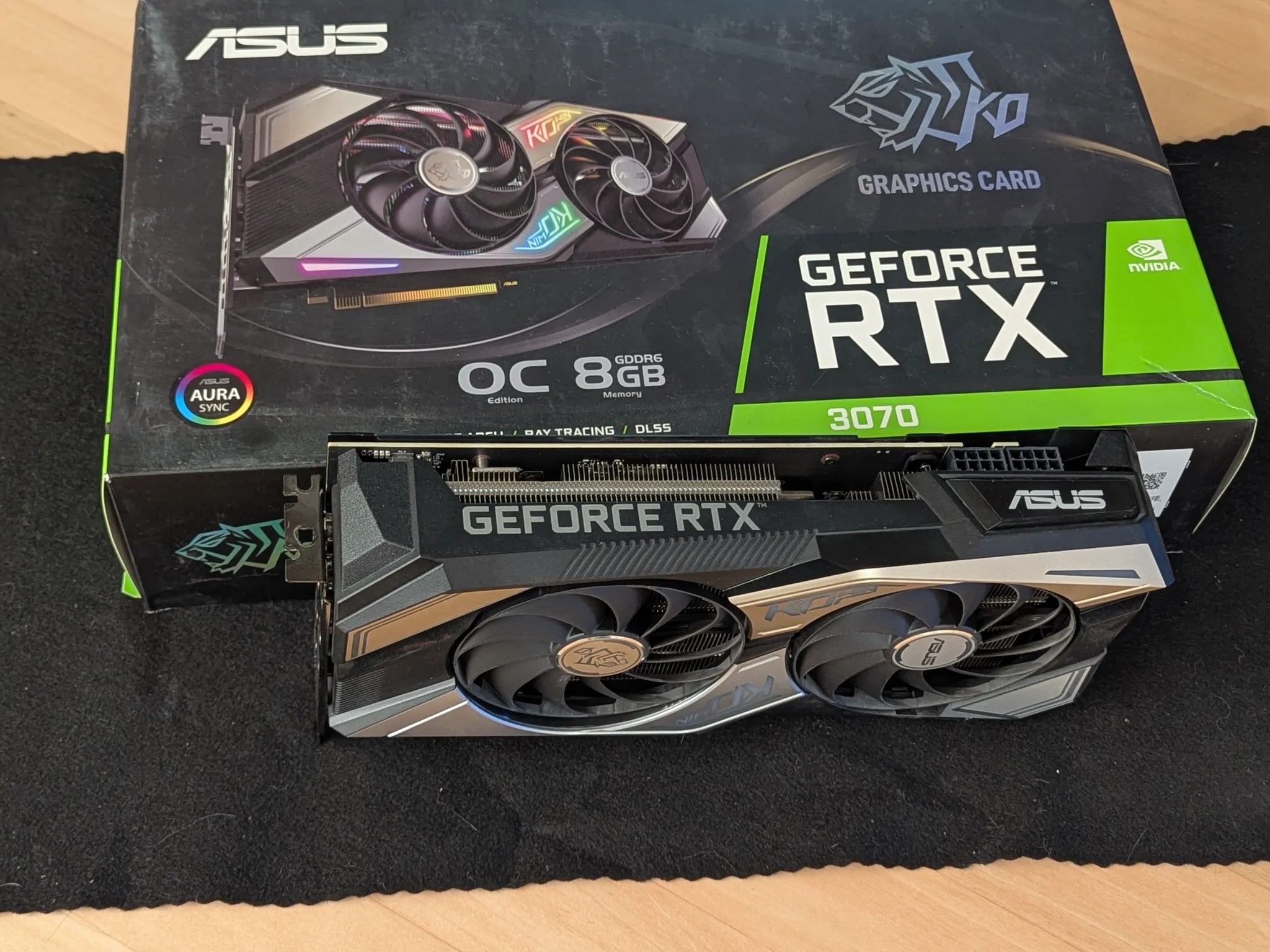 ✨ ASUS KO 3070 RTX Gaming OC – RGB Chrome Beauty | Quiet & Powerful Performer 🌈