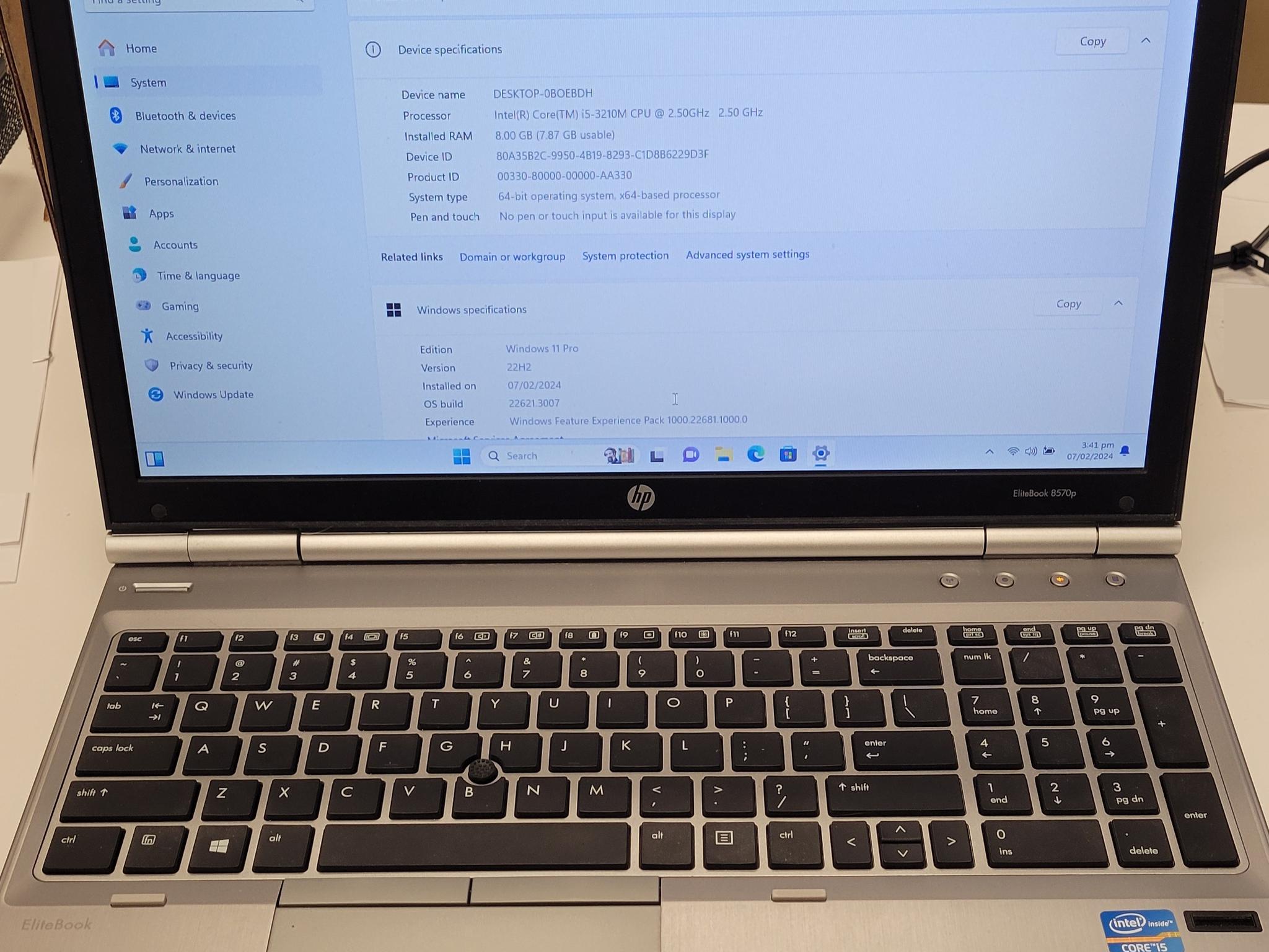 HP Elitebook 8570p 16" Laptop