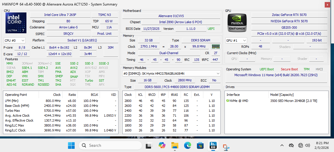 High-End 1440p / 4K Ready Alienware Prebuilt Gaming PC