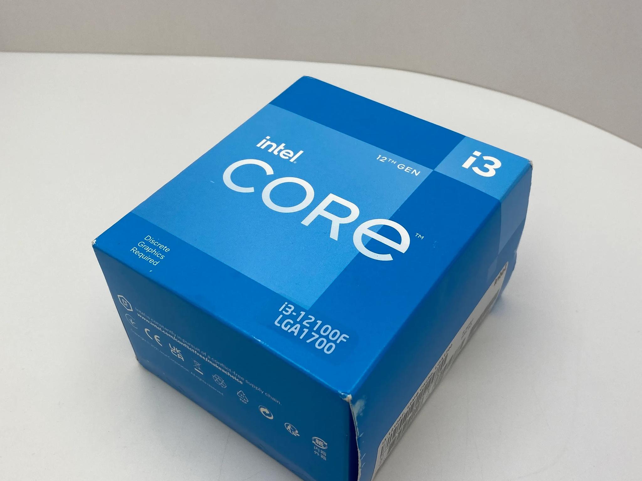Intel Core i3-12100F (12th Gen) CPU: LGA 1700, 10nm, 4C/8T, 3.3GHz Base, 4.3GHz