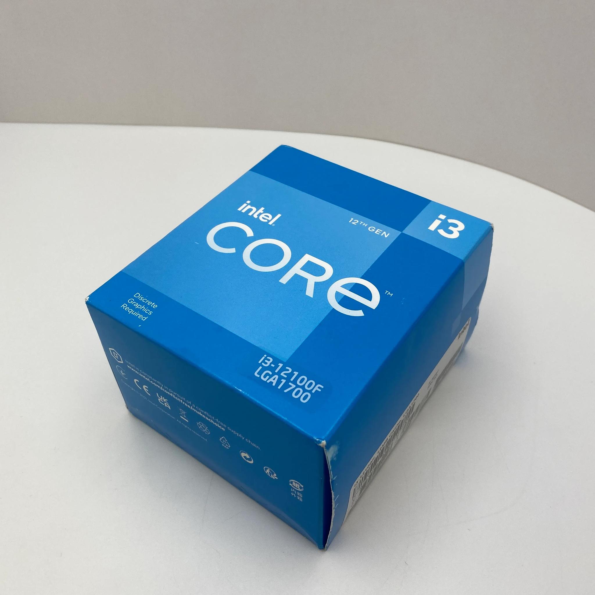 Intel Core i3-12100F (12th Gen) CPU: LGA 1700, 10nm, 4C/8T, 3.3GHz Base, 4.3GHz