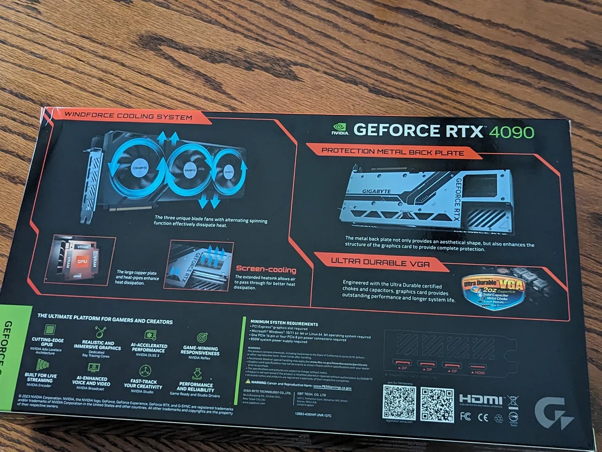 GIGABYTE GeForce RTX 4090 WINDFORCE V2 and cable mod cable