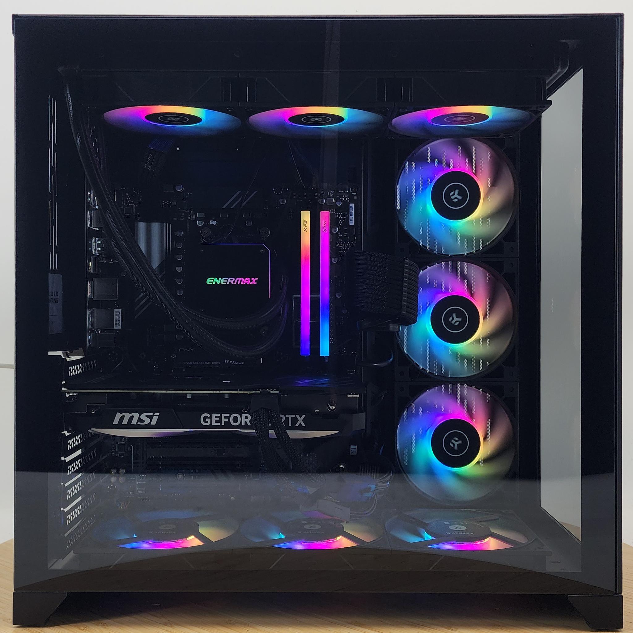Gaming PC Ryzen 9 9900X 32GB RAM 2TB SSD RTX 4070 SUPER 12GB Windows 11 Computer