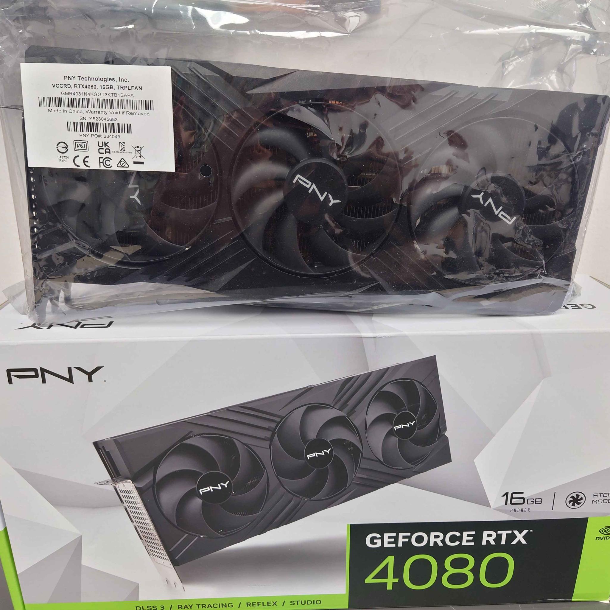 PNY VERTO GeForce RTX 4080 (Repasted, Repadded, 4090 Cooler)
