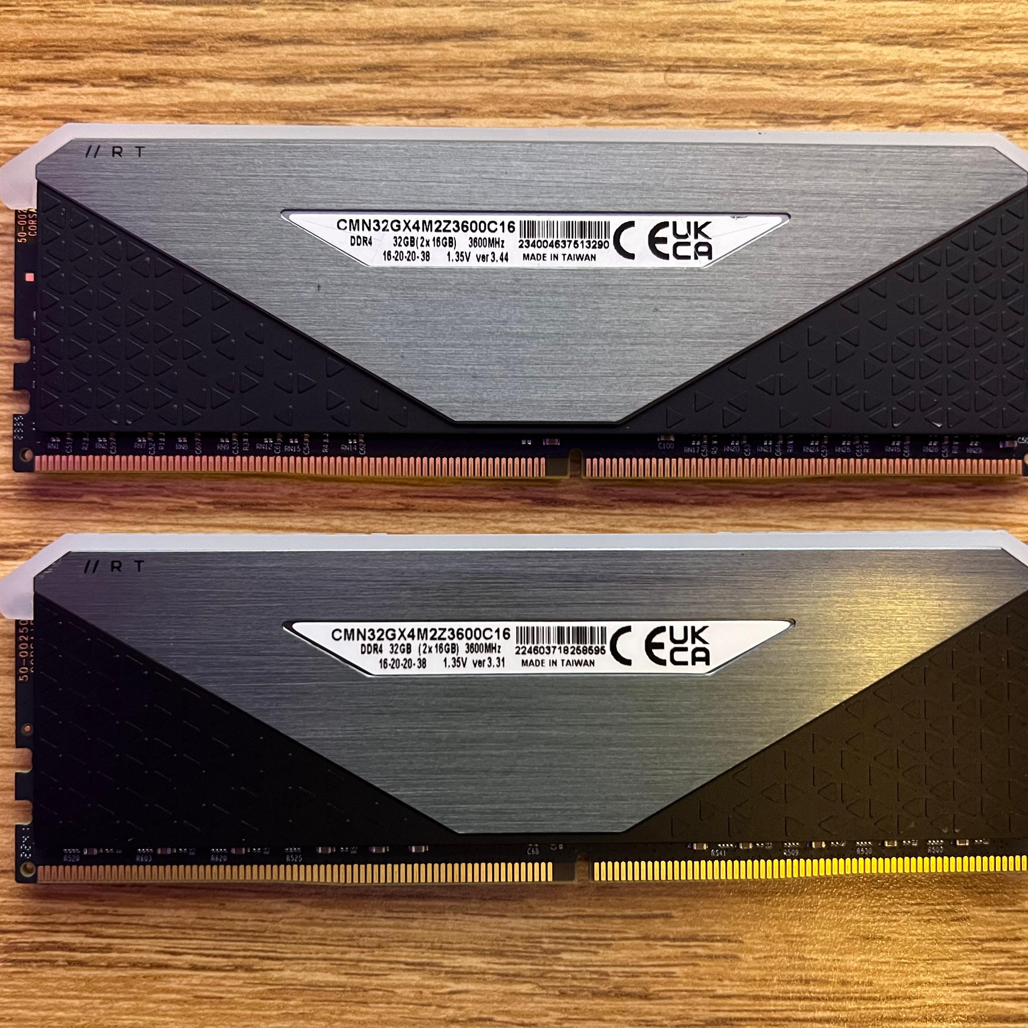 32GB (2x16GB) DDR4-3600MHz CL16 Corsair Vengeance PRO SL RGB RAM Memory