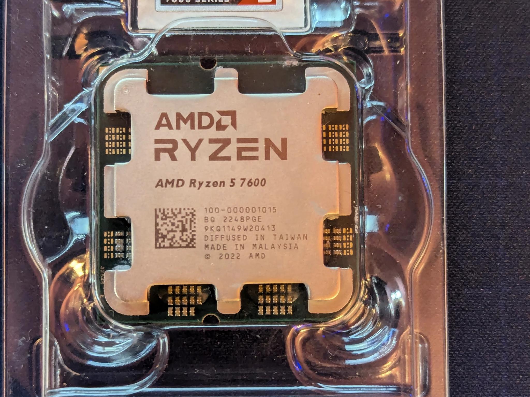 Ryzen 7600 with stock cooler