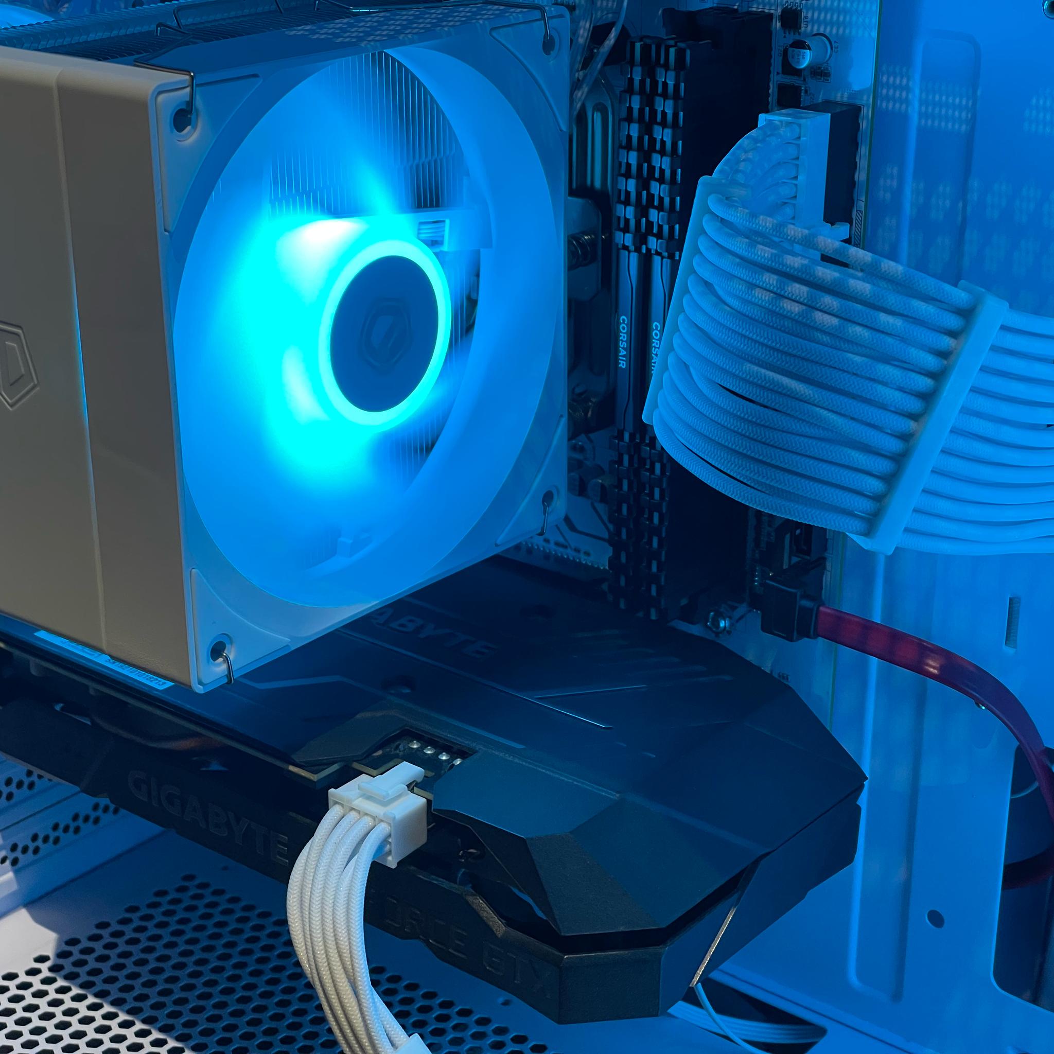 White Value Gaming PC - GTX 1660 | Ryzen 5 | 16GB DDR4 | 500 GB SSD | Win 11 Pro
