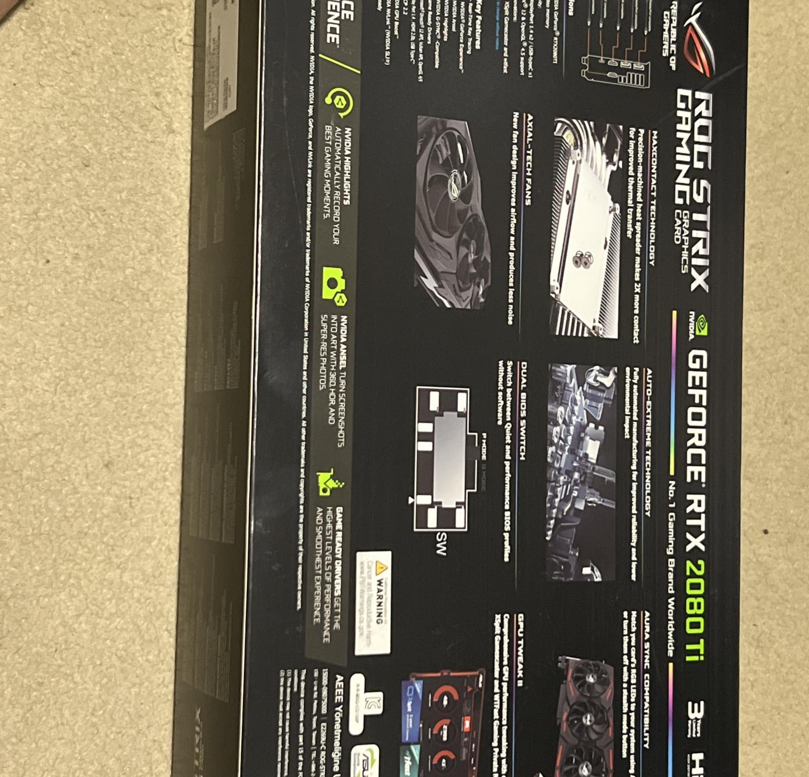 ROG Strix Gaming 2080 TI 11GB