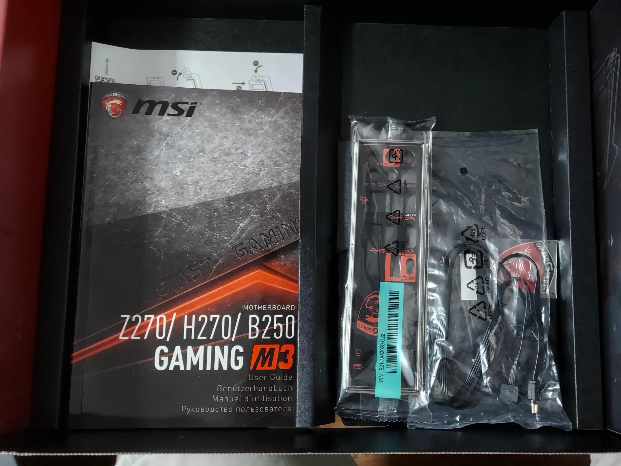 MSI H270 Gaming M3, i5-7500 CPU, 16GB RAM