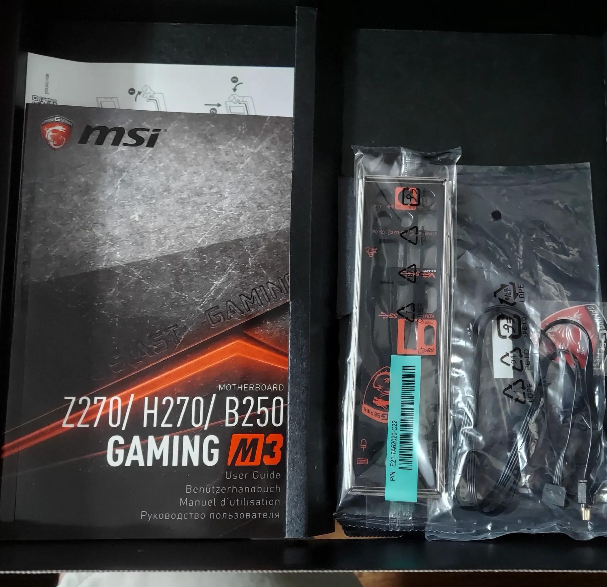 MSI H270 Gaming M3, i5-7500 CPU, 16GB RAM