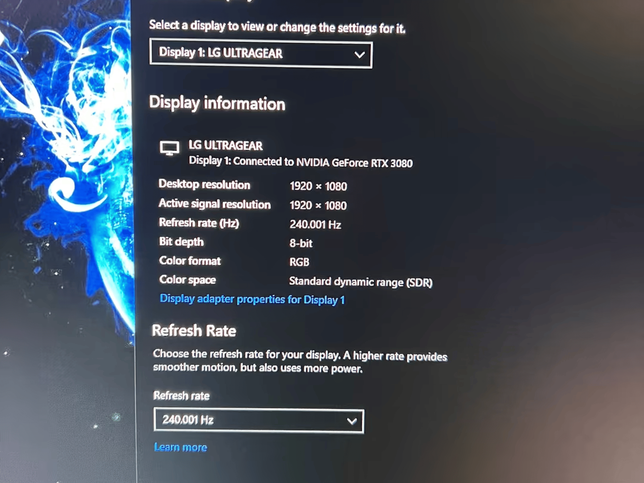 LG UltraGear 27" 240hz