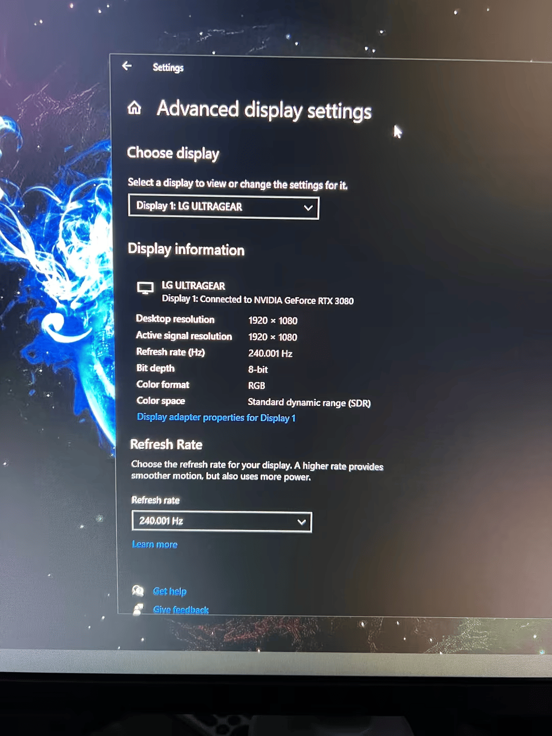 LG UltraGear 27" 240hz