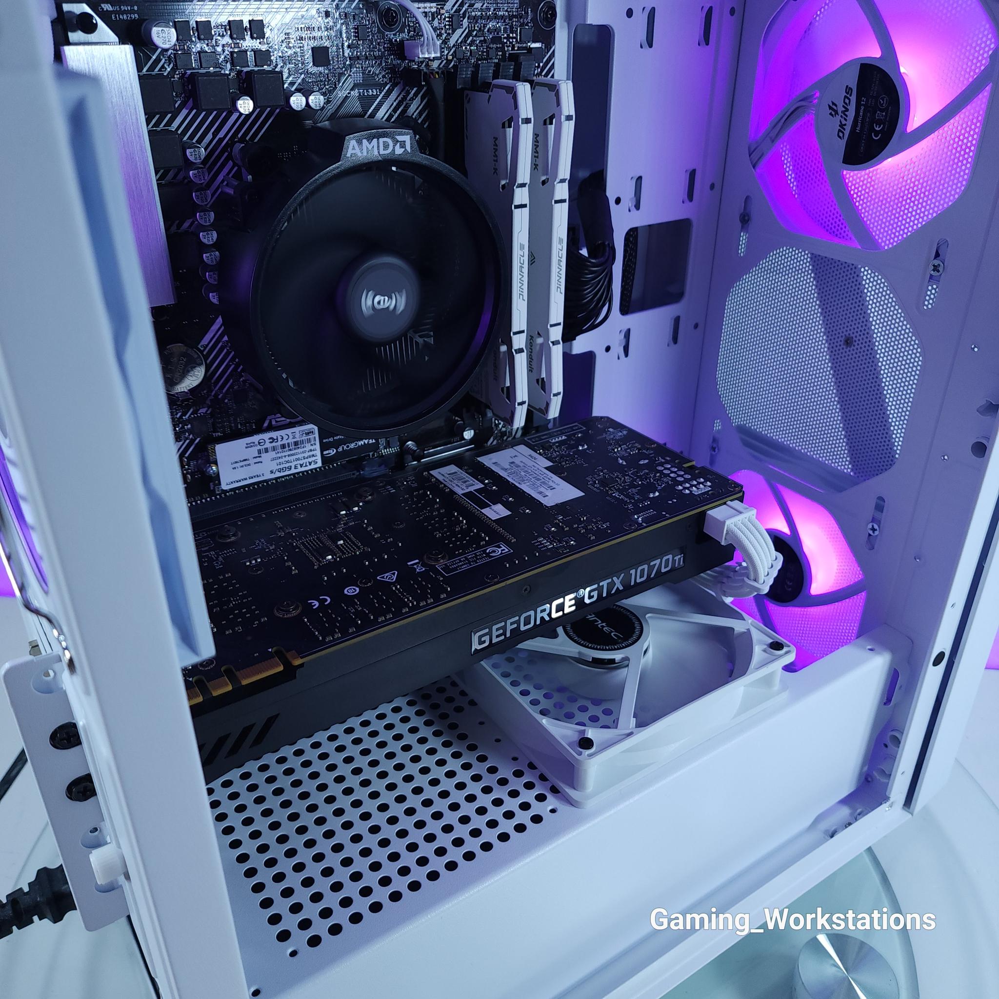 💜GTX 1070Ti●Ryzen 3 4100●1080p Gaming Computer