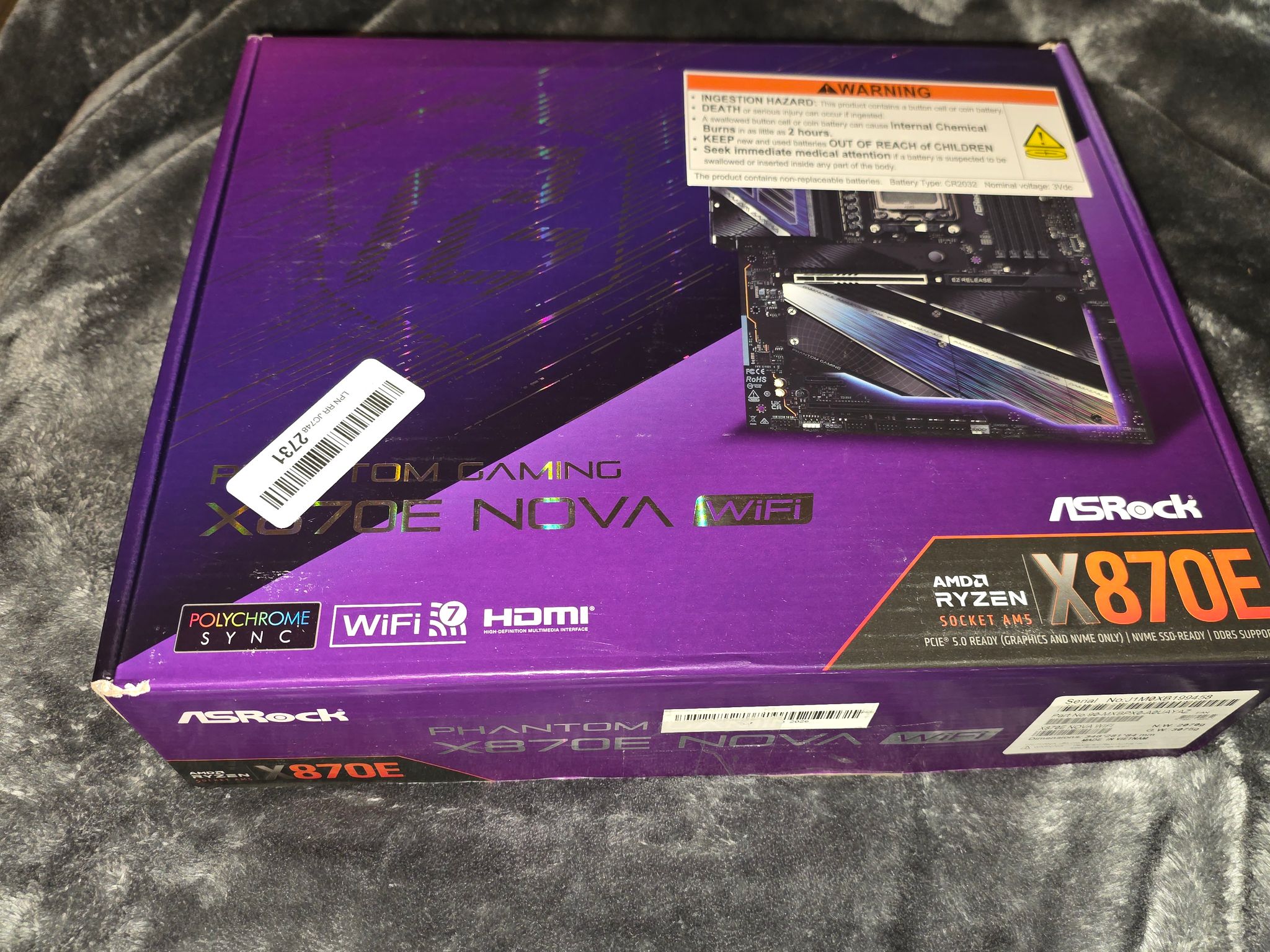 ASROCK PHANTOM GAMING X870E NOVA Wifi