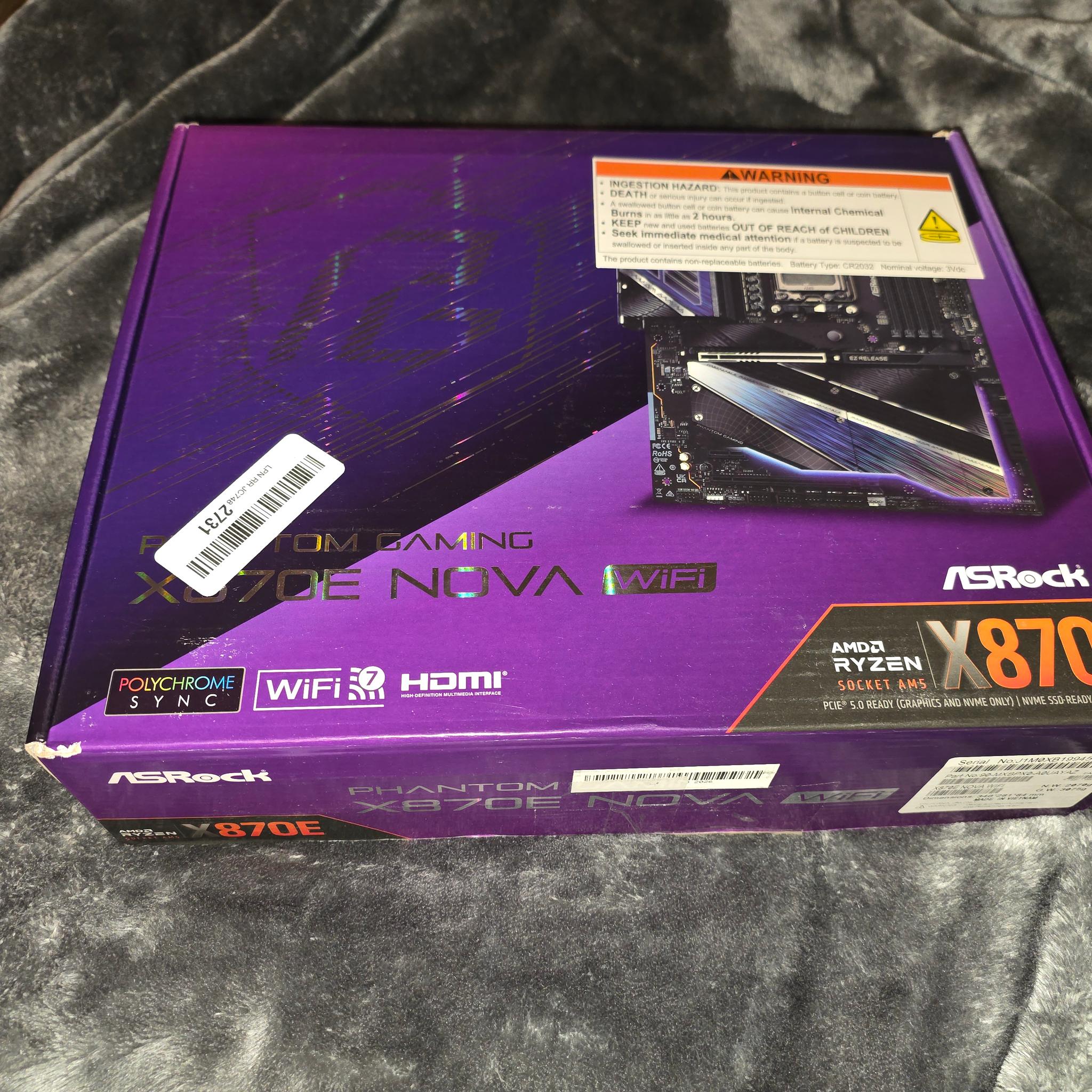 ASROCK PHANTOM GAMING X870E NOVA Wifi