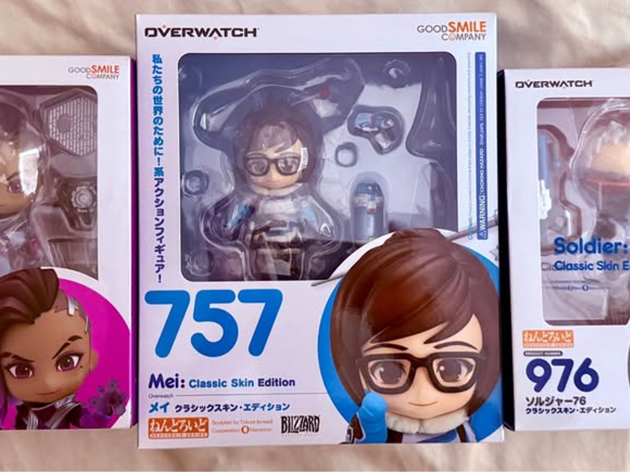 Overwatch Characters Mei, Sombra, S76 | Nendoroid Series #757, 944, 976 | Good Smile Company