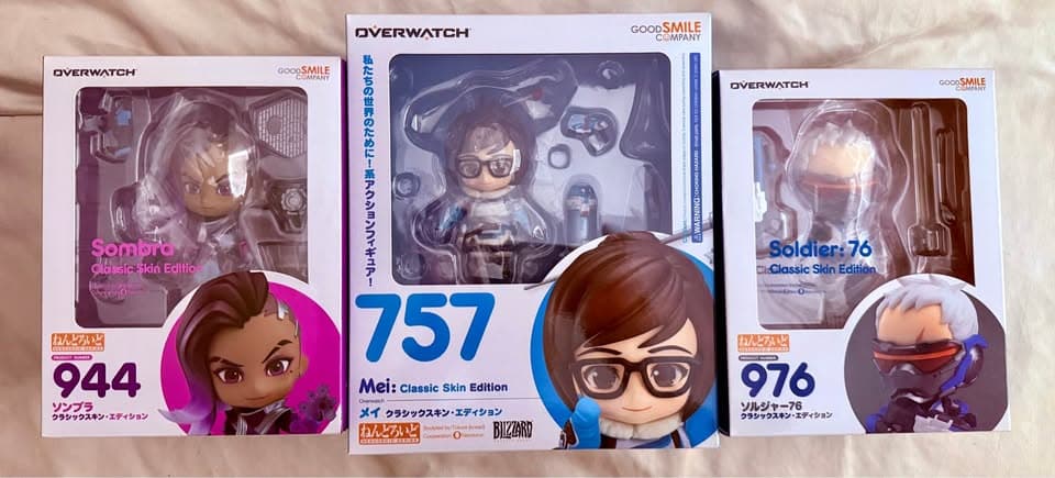 Overwatch Characters Mei, Sombra, S76 | Nendoroid Series #757, 944, 976 | Good Smile Company