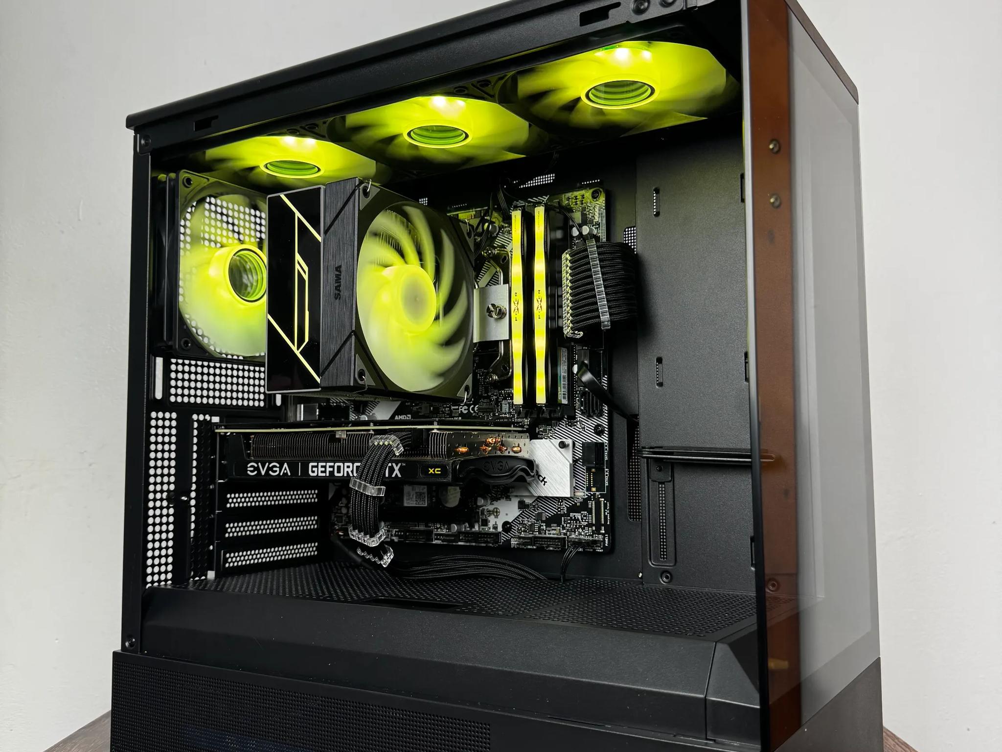 🖤Black🖤 Budget Gaming PC (Ryzen 5 5600 + RTX 3060 TI + 16gb Ram)