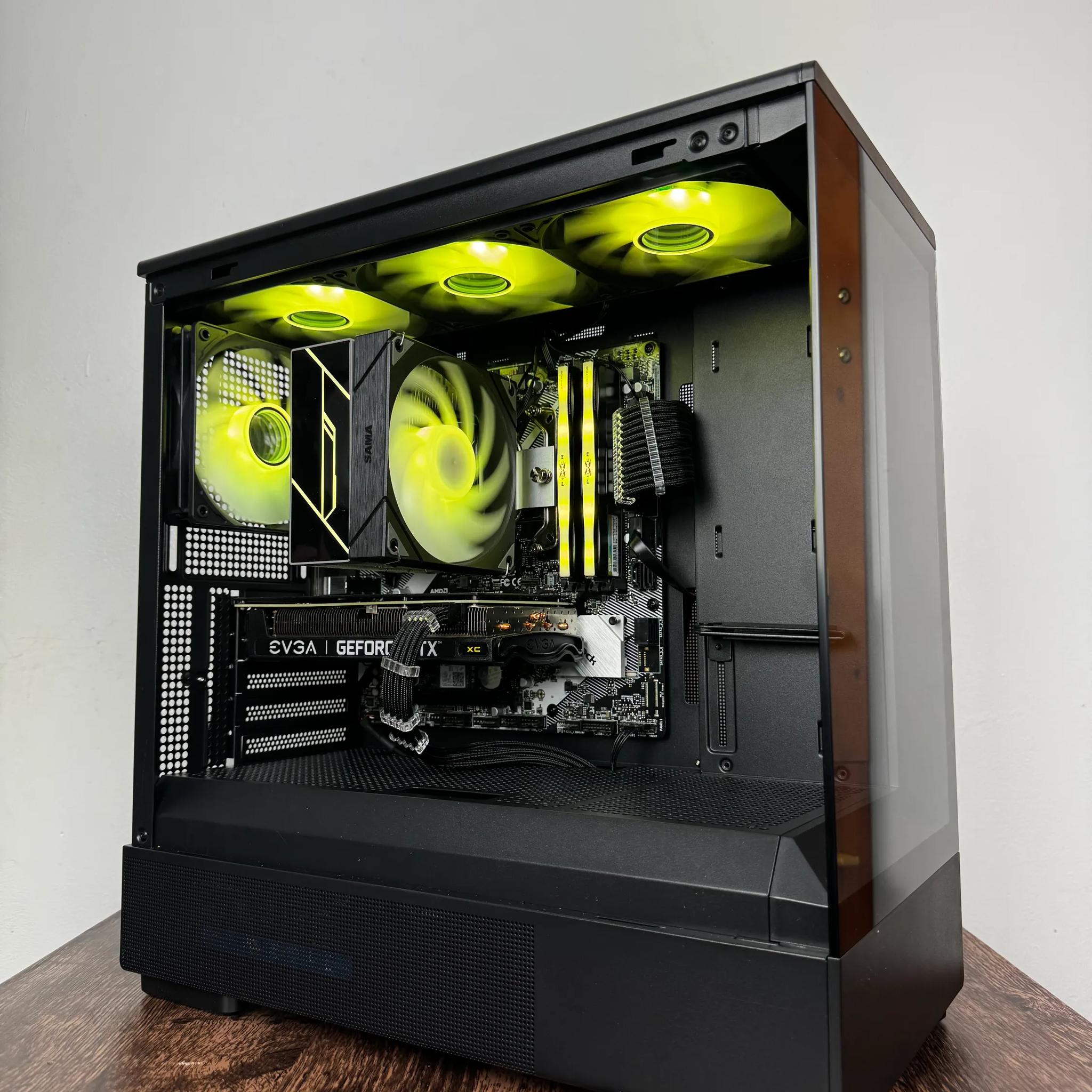 🖤Black🖤 Budget Gaming PC (Ryzen 5 5600 + RTX 3060 TI + 16gb Ram)
