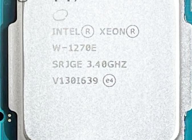 Intel Xeon W-1270E SRJGE 3.40GHz 8-Core 16-Thread 80W LGA-1200 CPU Processor