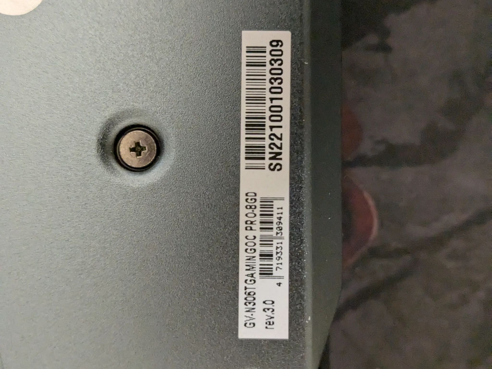 Gigabyte RTX 3060 TI 8GB OC edition with box