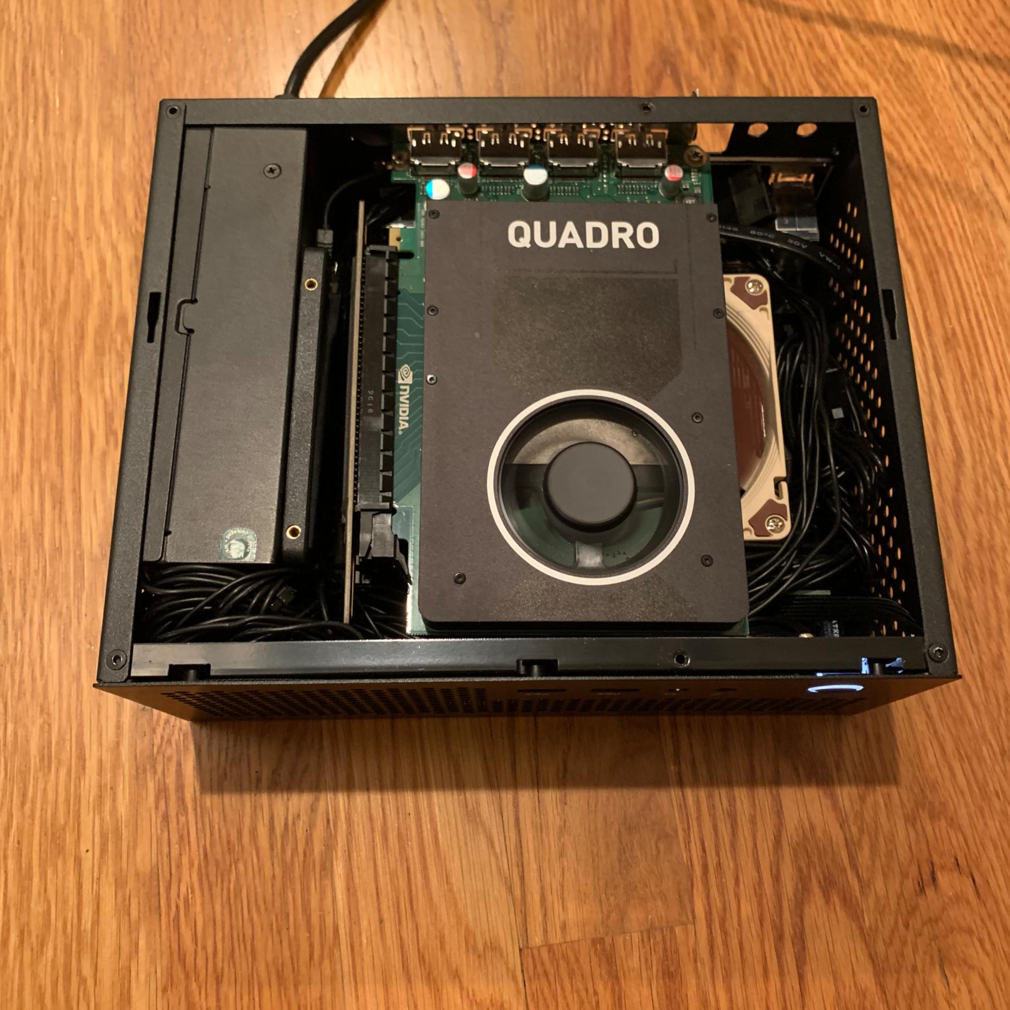 i5 7600T M2000 QUADRO 4GB MINI GAMING PC 16GB DDR4 RAM 500GB SSD WINDOWS 10 INSTALLED AND ACTIVATED