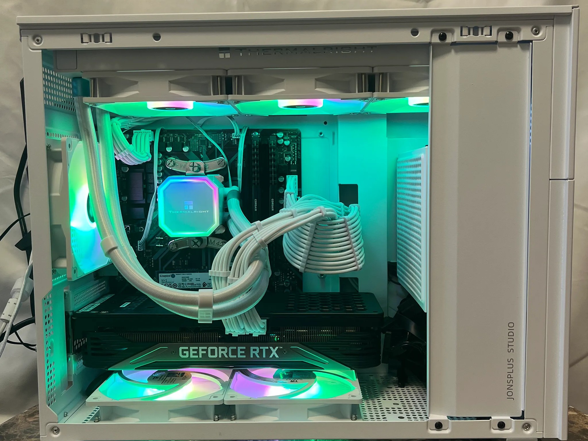 📦🤍 White Box 📦🤍 | RTX 3070 Mini Liquid Cooled PC | Ryzen 5 | 16GB RAM | 1TB Fast SSD