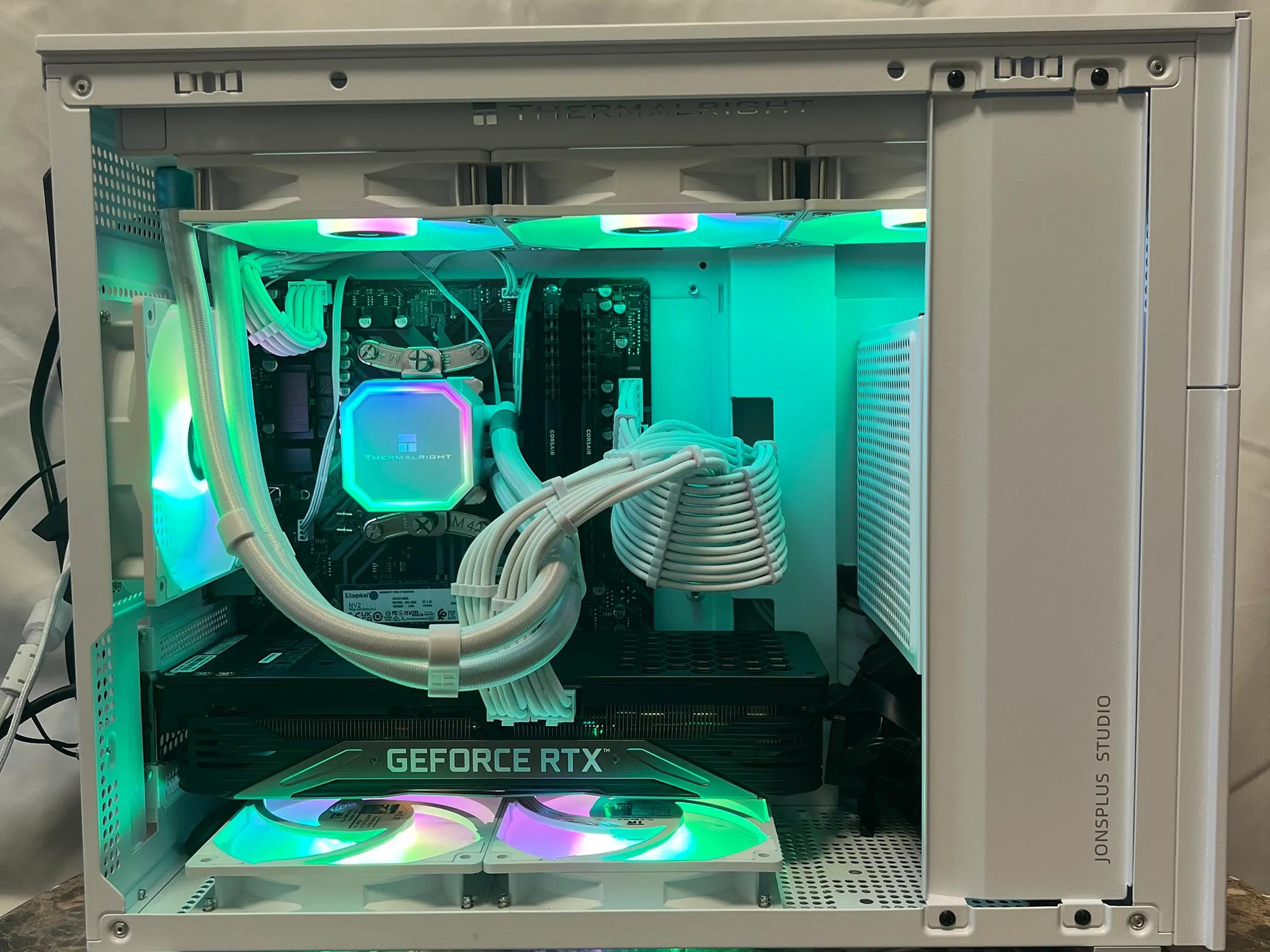 📦🤍 White Box 📦🤍 | RTX 3070 Mini Liquid Cooled PC | Ryzen 5 | 16GB RAM | 1TB Fast SSD