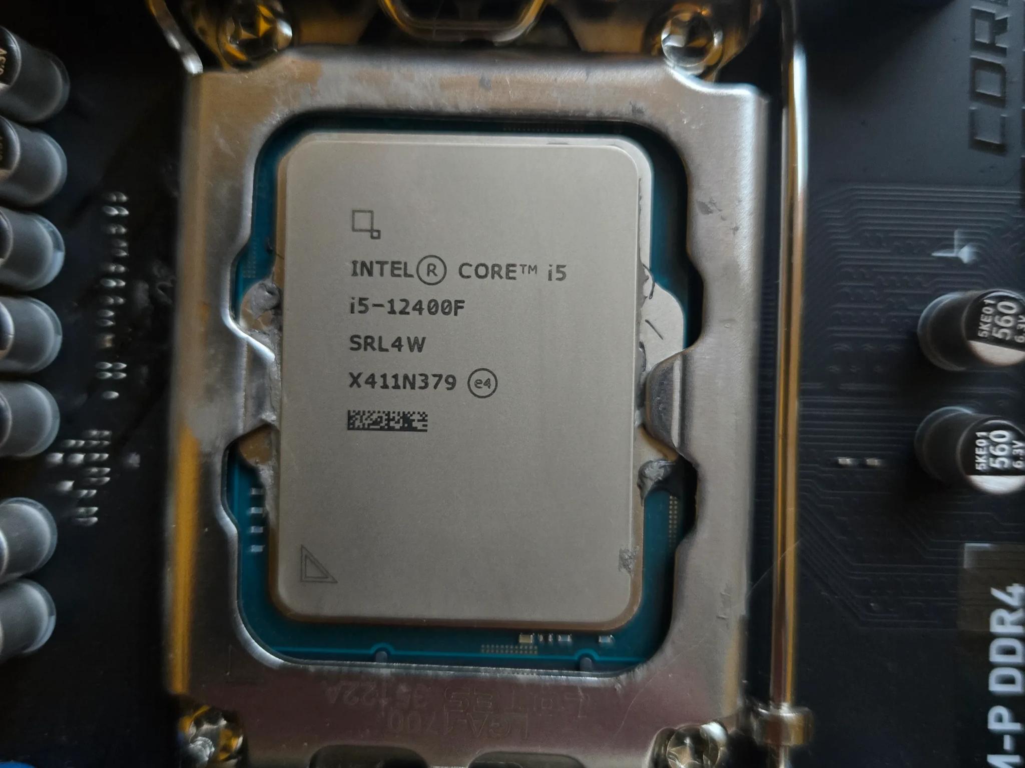 Msi B760M-P DDR4 motherboard with Intel i5 12400f