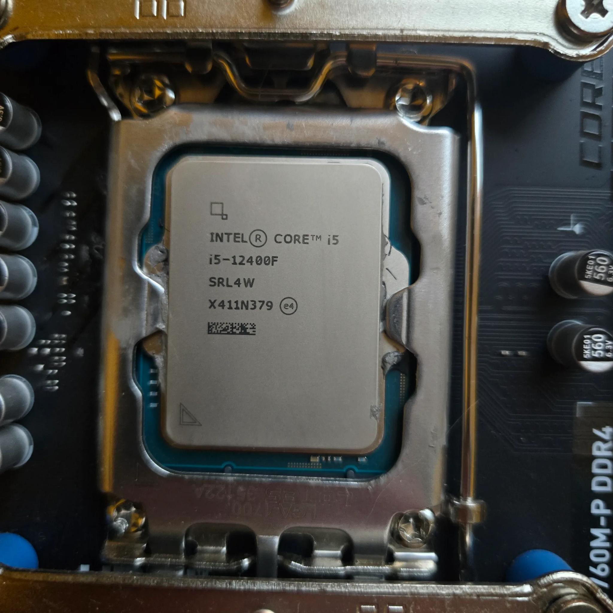 Msi B760M-P DDR4 motherboard with Intel i5 12400f